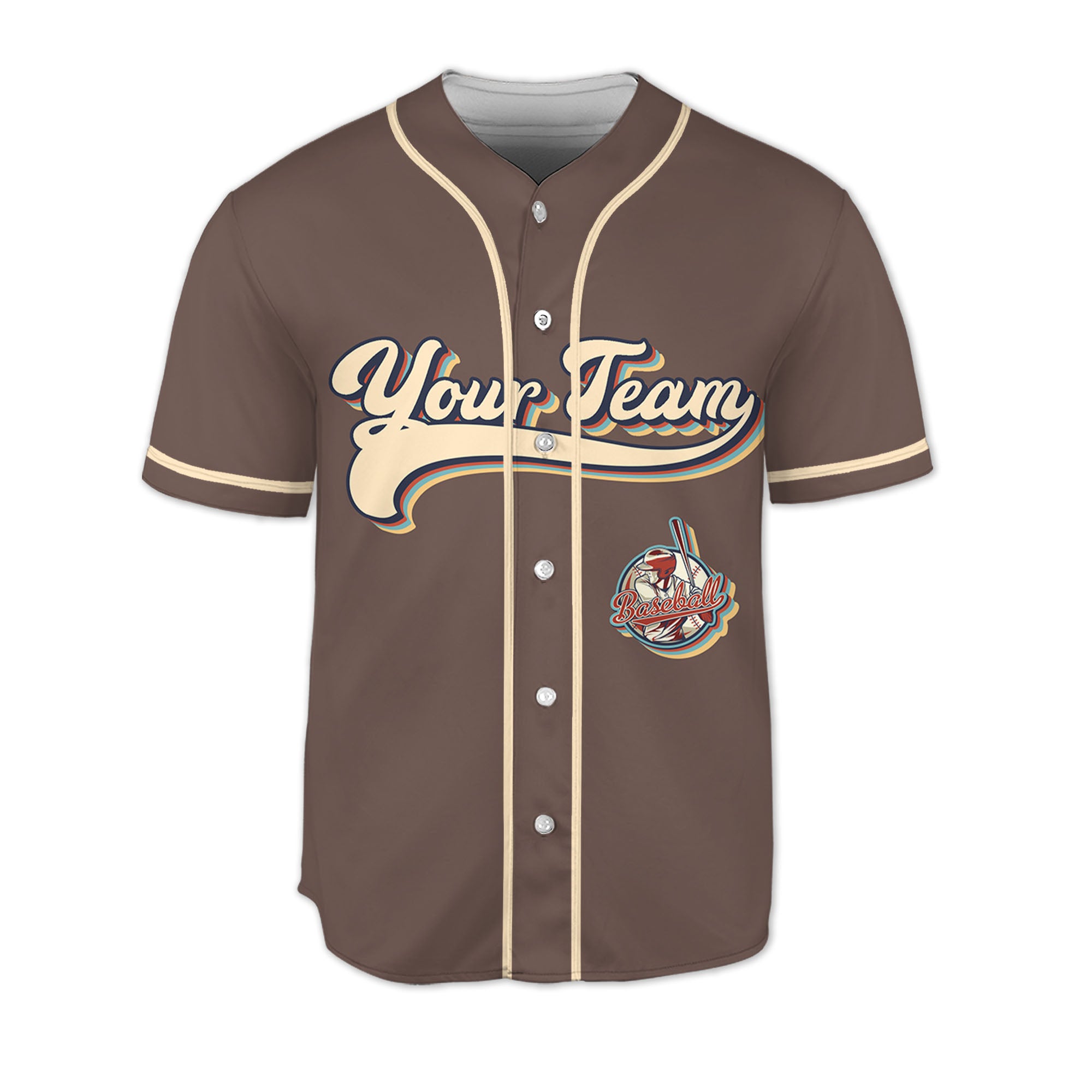 Personalized-Vintage-Team-Name-Custom-Collection-Brown