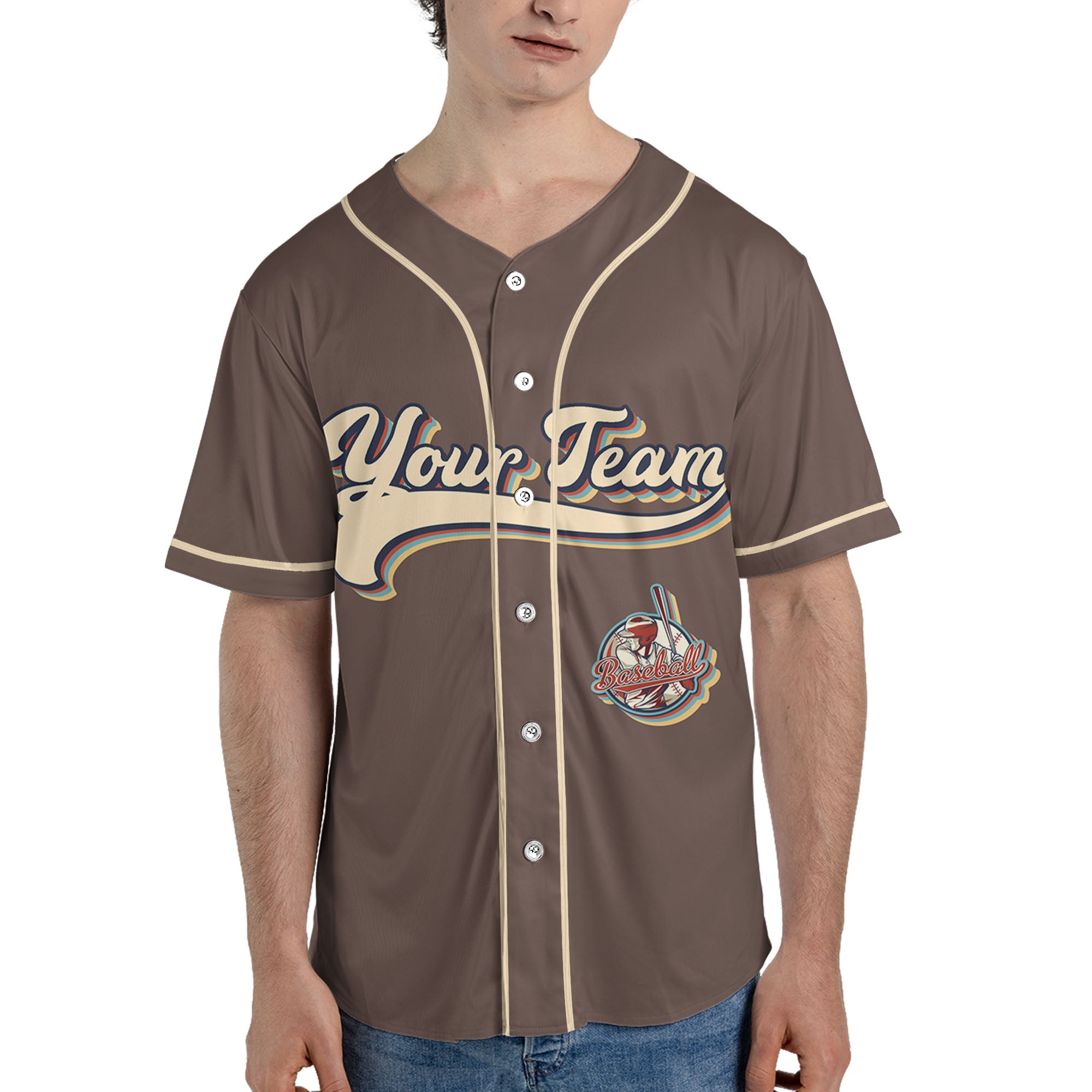 Personalized-Vintage-Team-Name-Custom-Collection-Brown