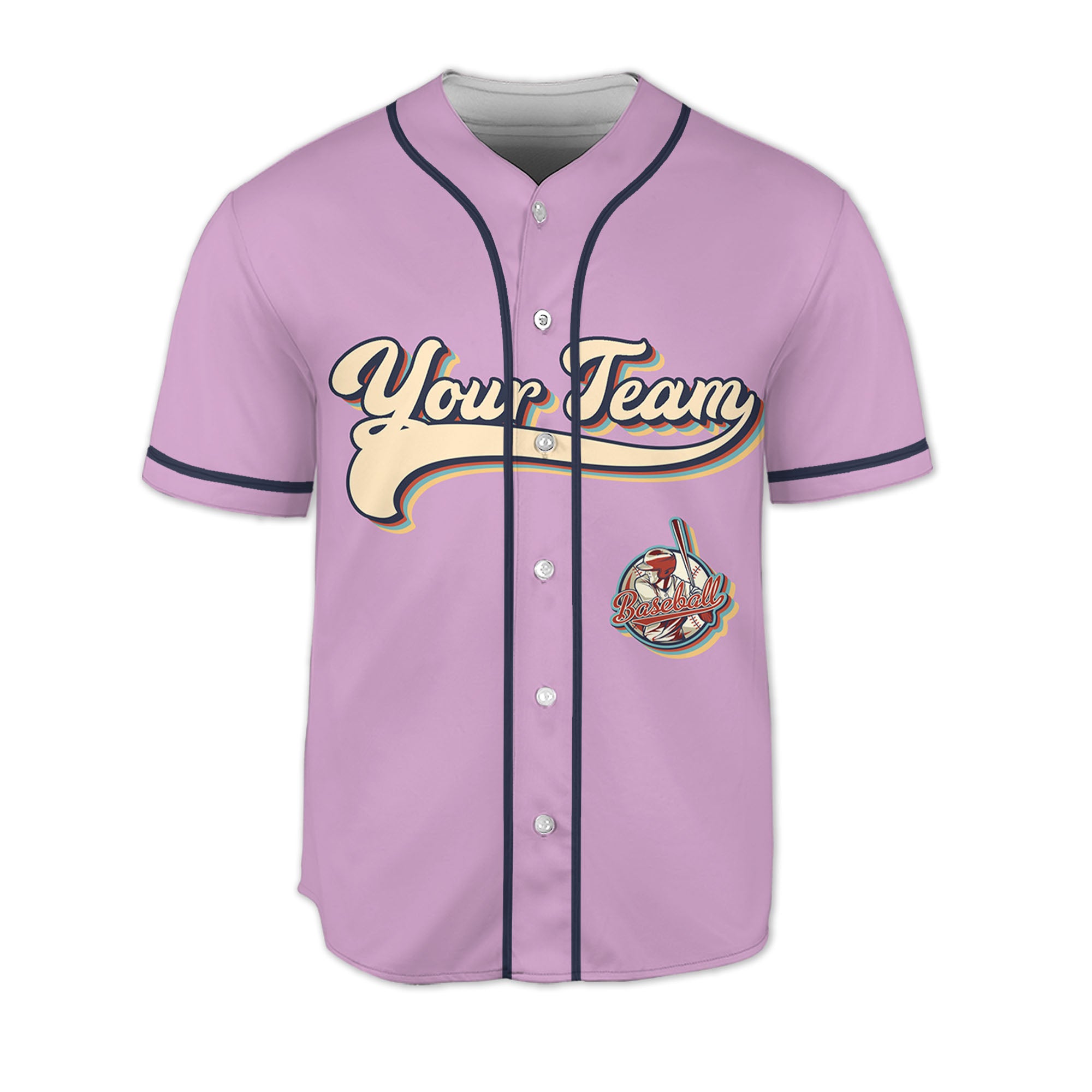 Personalized-Vintage-Team-Name-Custom-Collection-Pink