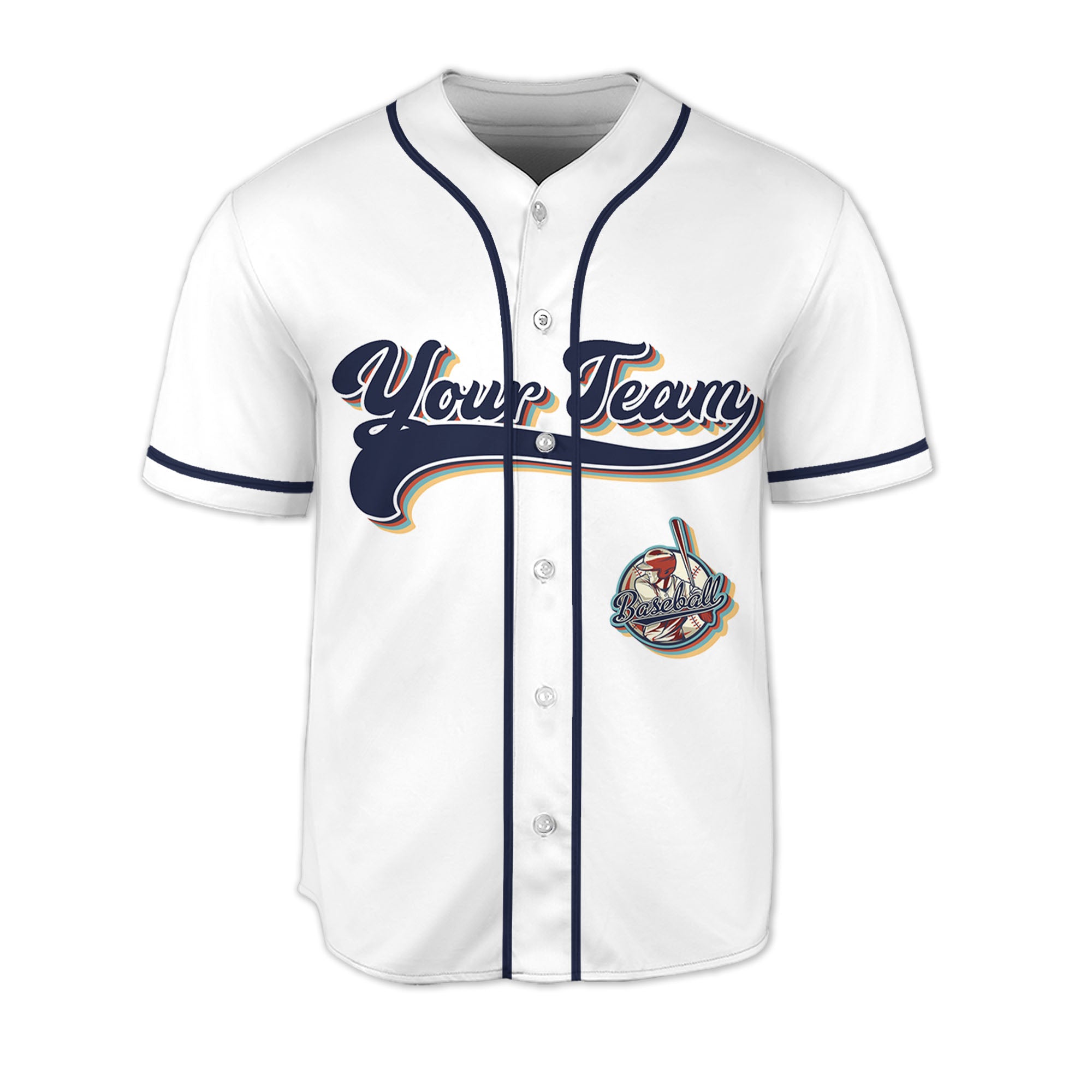 Personalized-Vintage-Team-Name-Custom-Collection-White