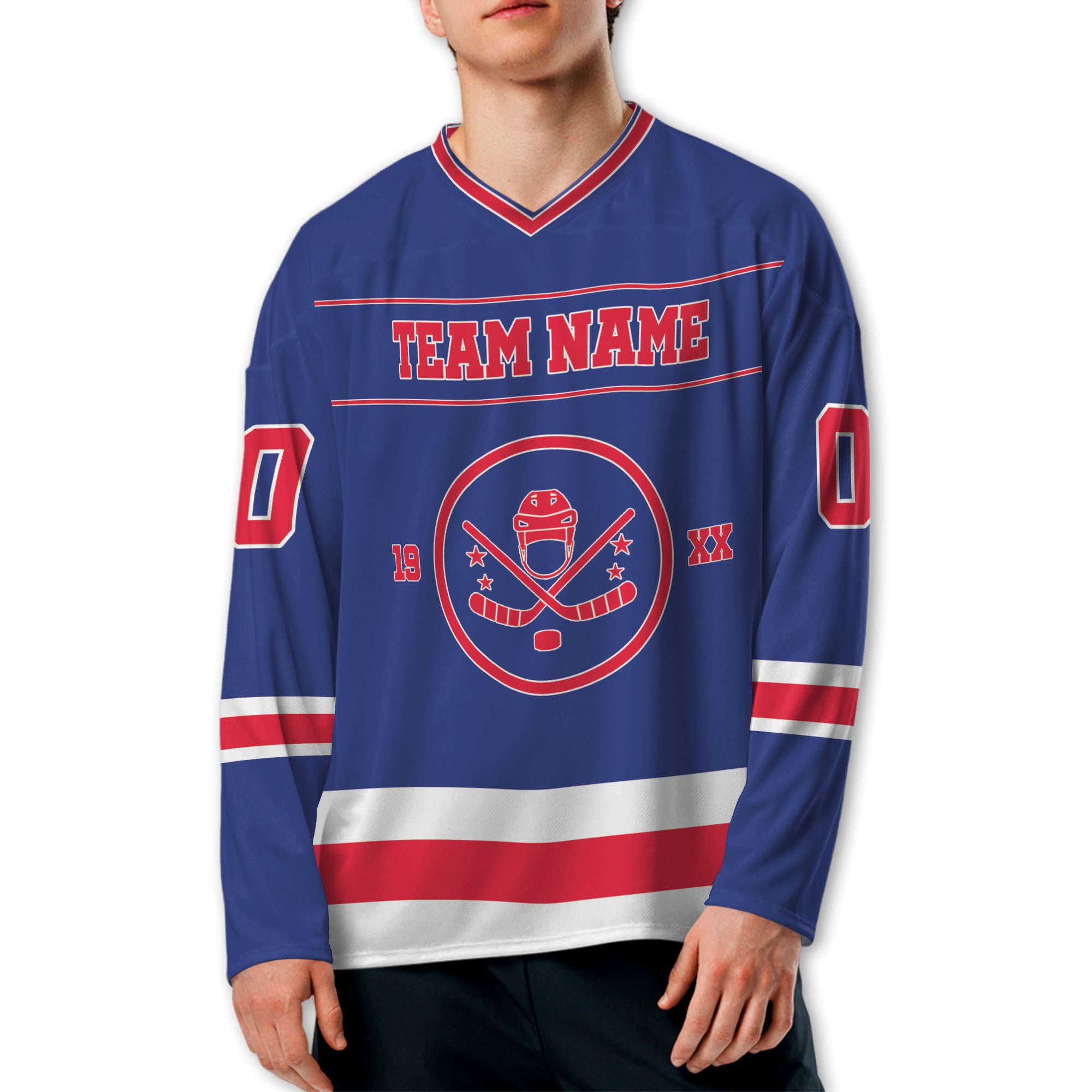 personalized-famous-hockey-jersey-team-est-blue-and-red-nyr-i3-9649