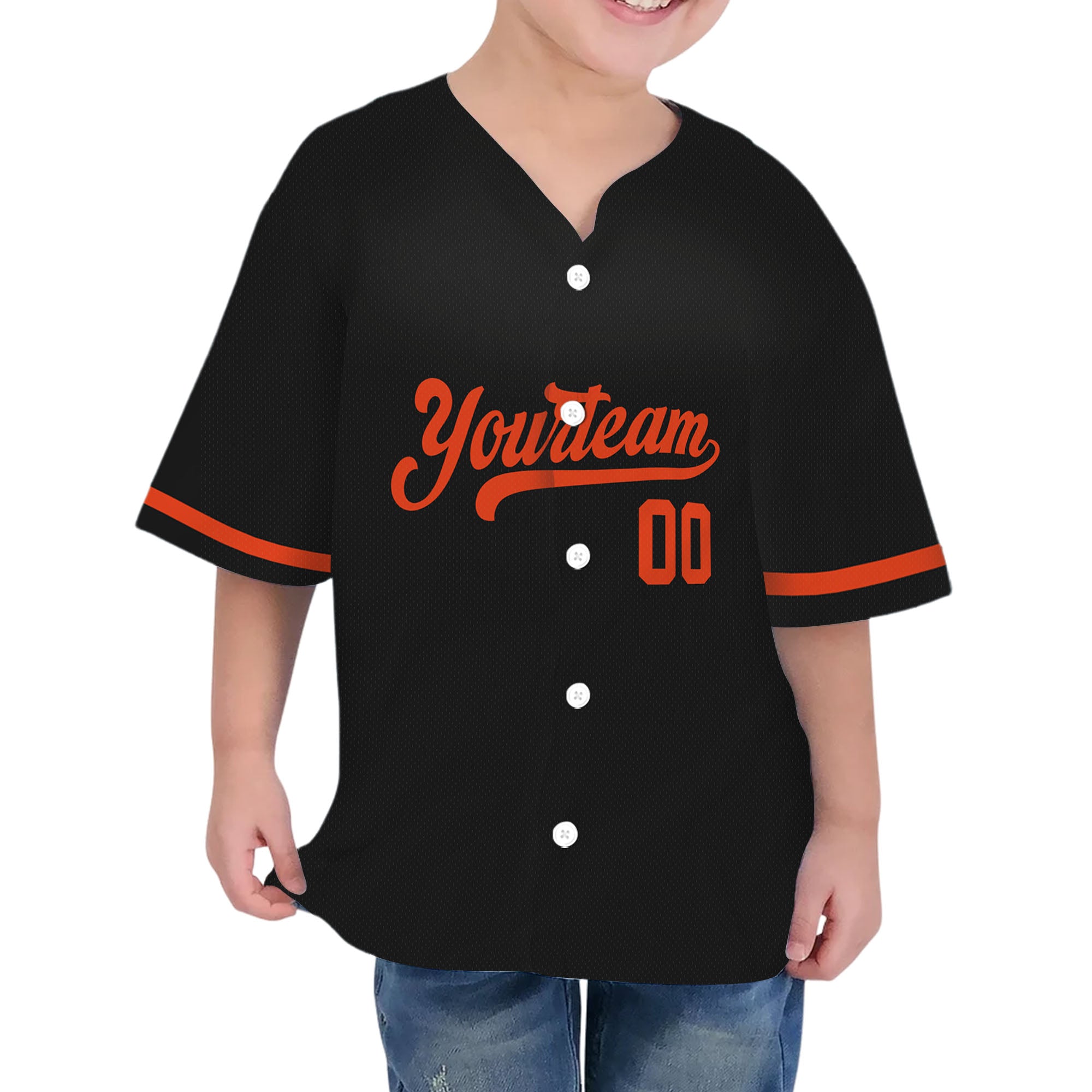 Personalized famous team BO sport classic black baseball jersey VDD04