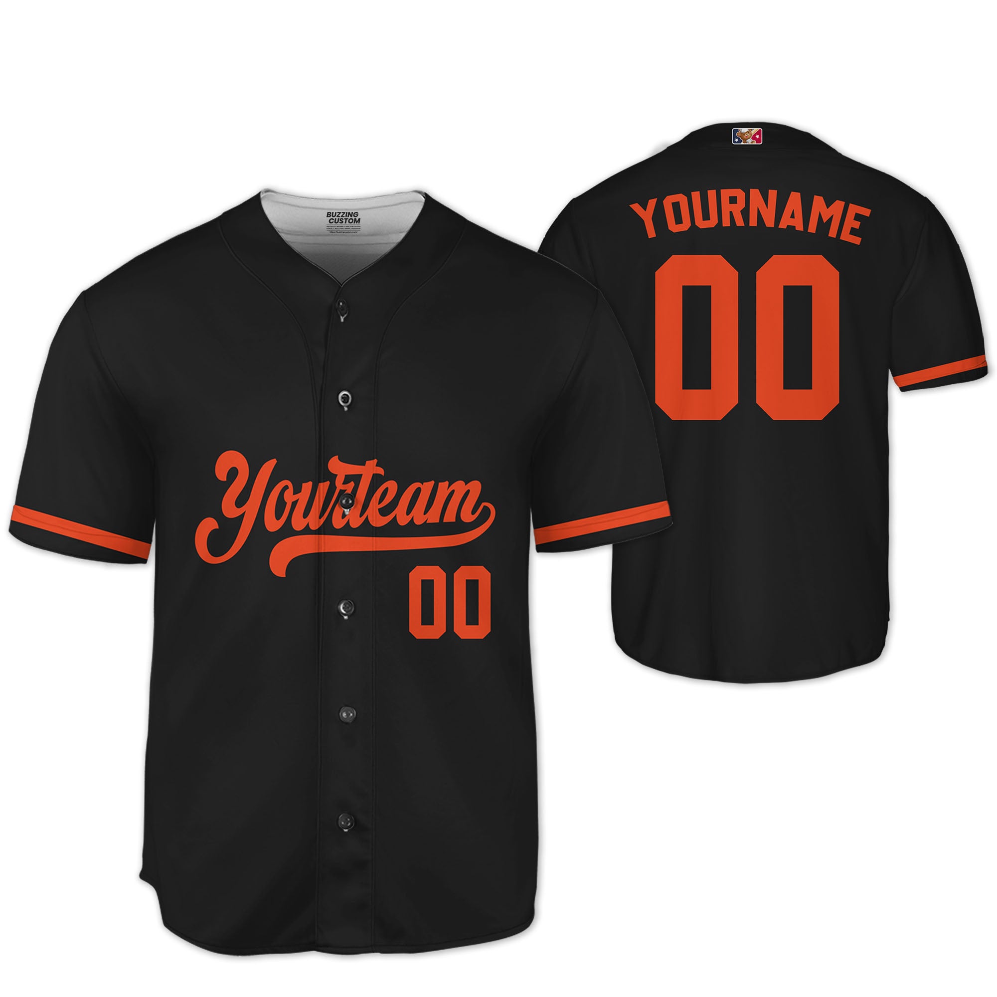 Personalized famous team BO sport classic black baseball jersey VDD04