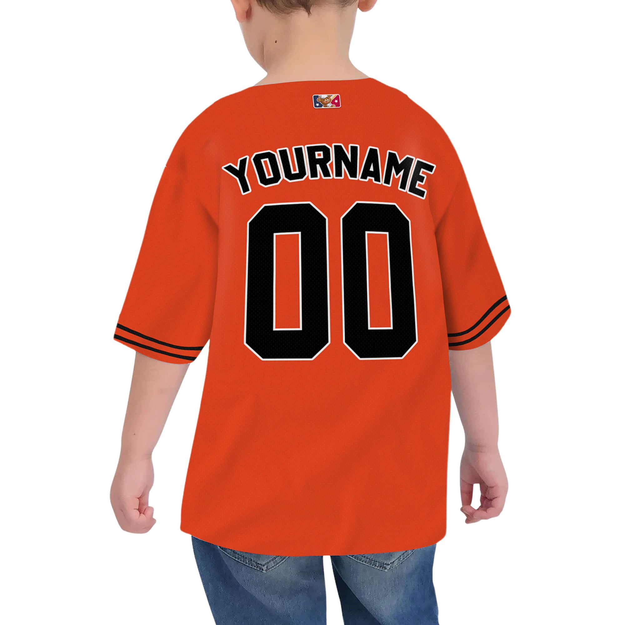Personalized famous team BO sport classic orange baseball jersey VDD04