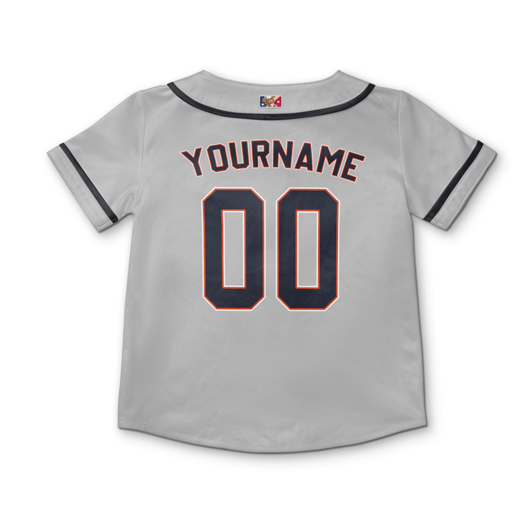 Personalized famous team DT sport classic gray baseball jersey VDD04