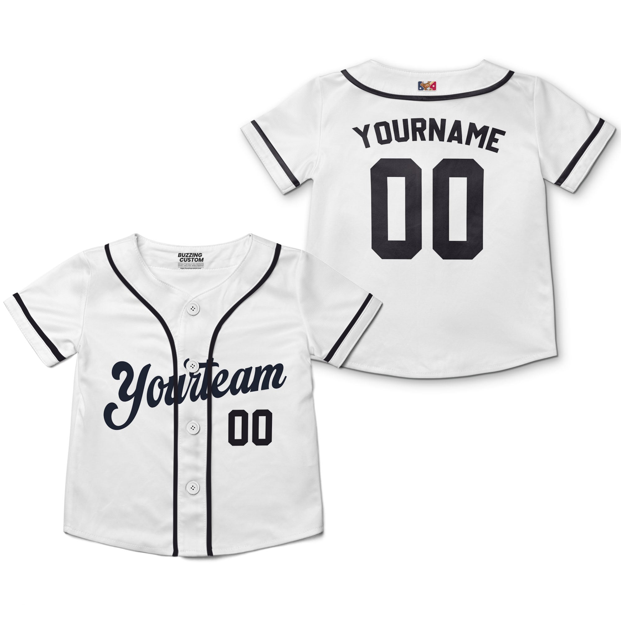 Personalized famous team DT sport classic white baseball jersey VDD04