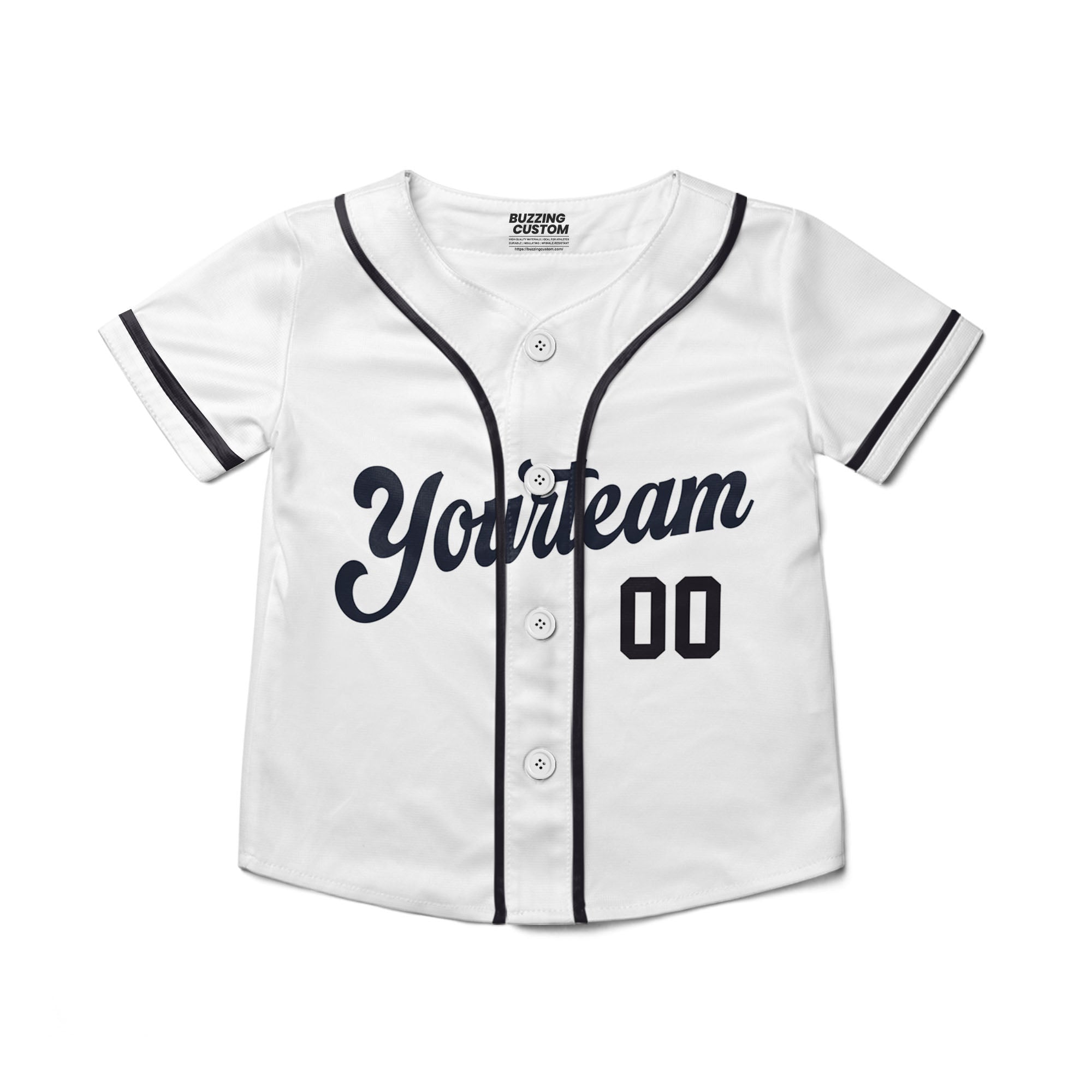 Personalized famous team DT sport classic white baseball jersey VDD04