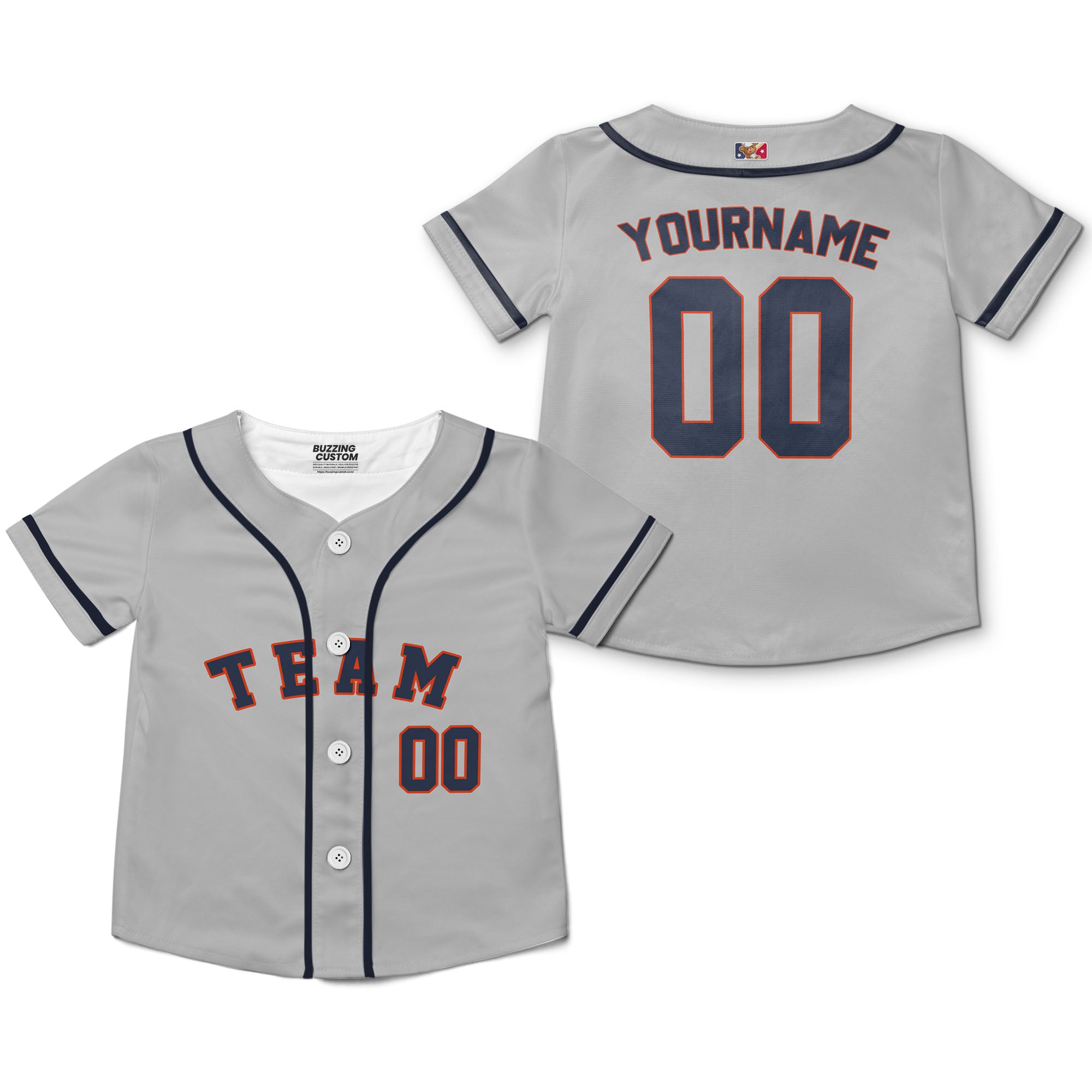 Personalized famous team HA sport gray and black stripes baseball jersey VDD04