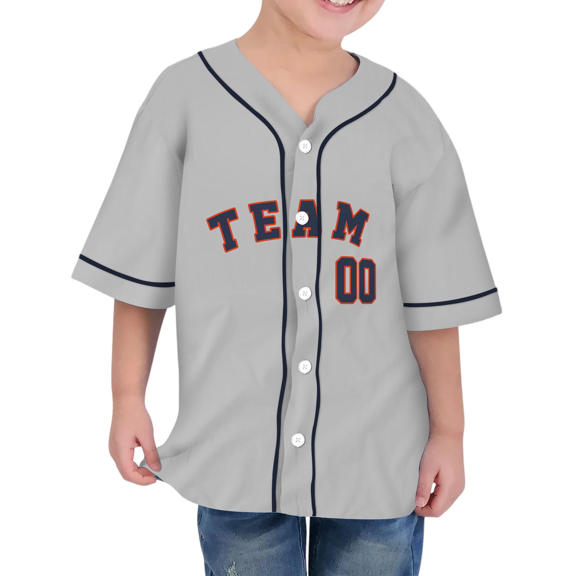 Personalized famous team HA sport gray and black stripes baseball jersey VDD04