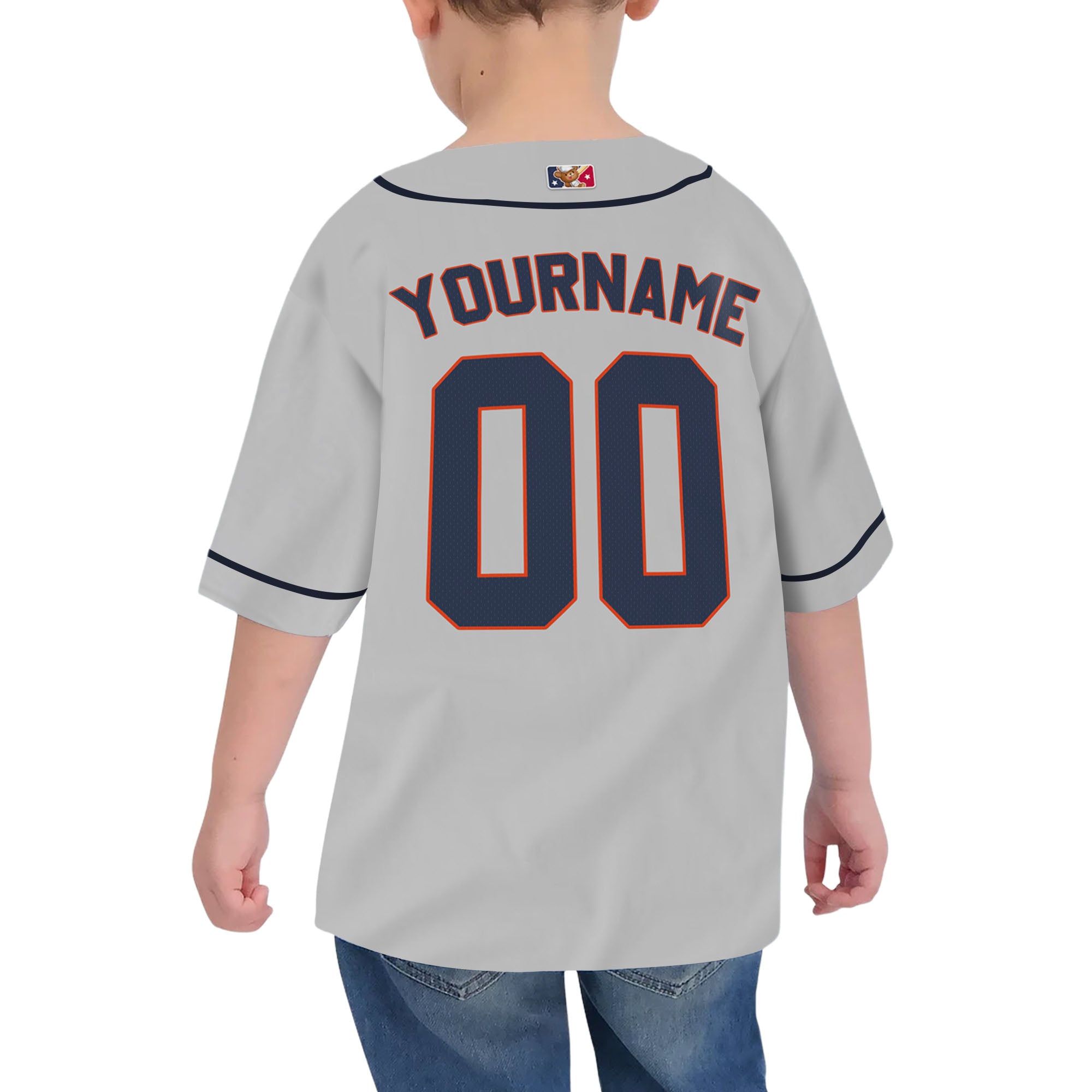 Personalized famous team HA sport gray and black stripes baseball jersey VDD04