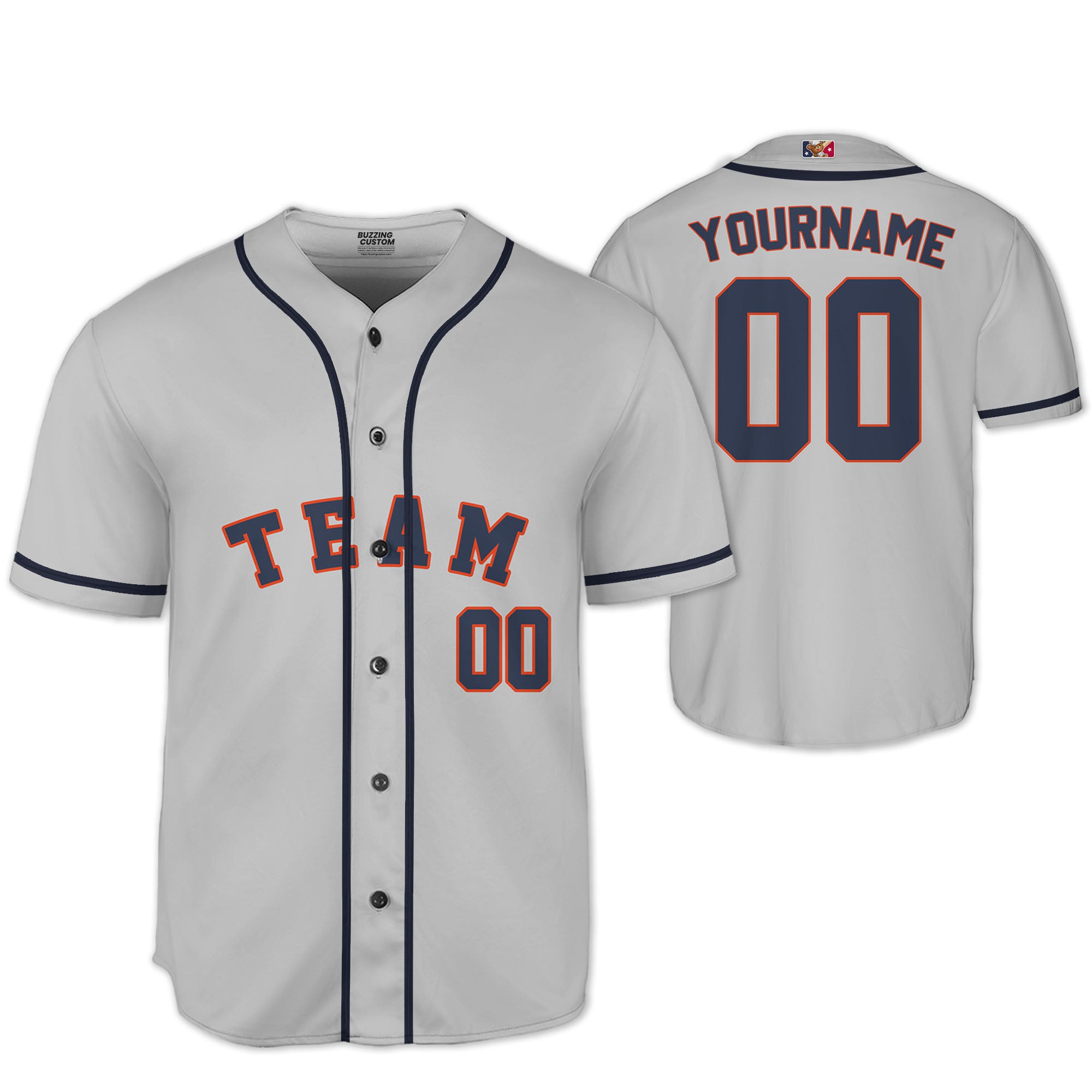 Personalized famous team HA sport gray and black stripes baseball jersey VDD04