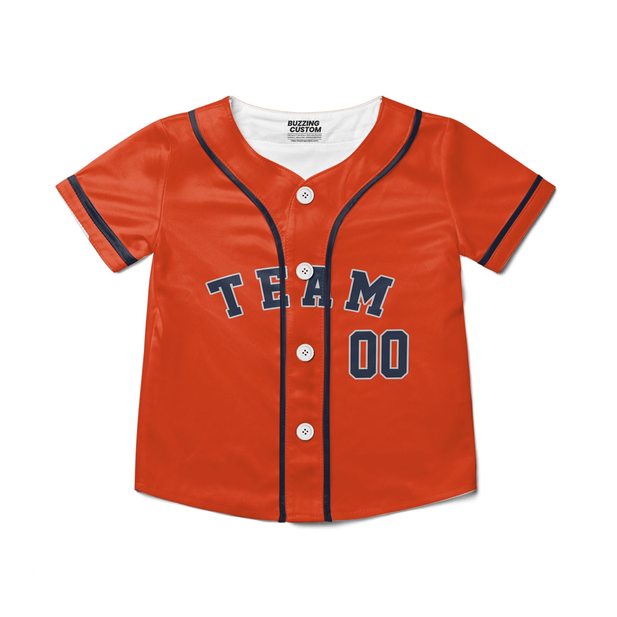 Personalized famous team HA sport orange and black stripes baseball jersey VDD04
