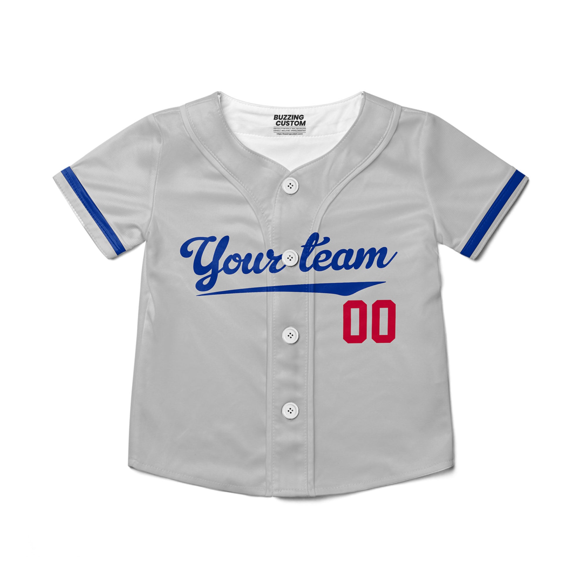 Personalized famous team LAD sport classic gray baseball jersey VDD04