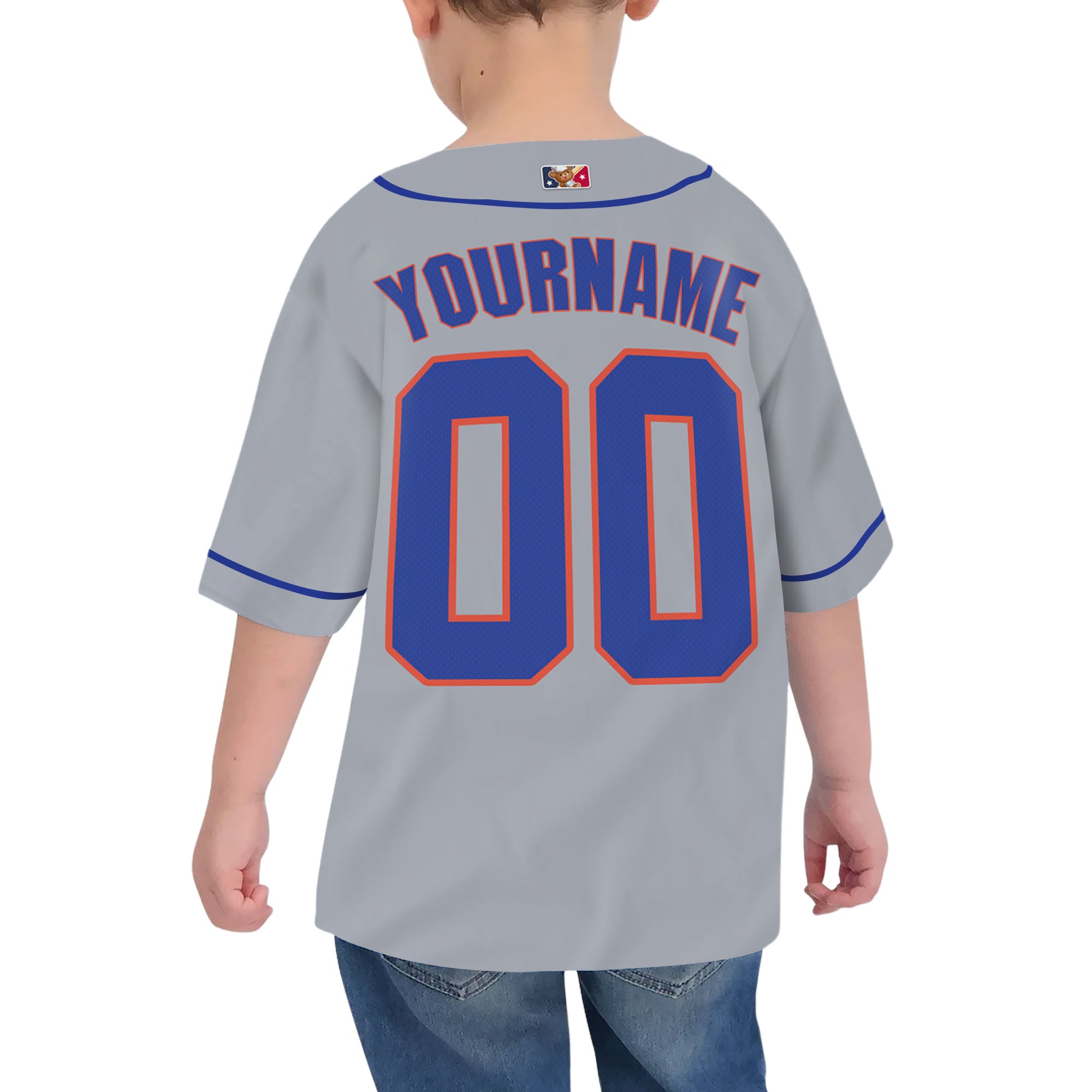 Personalized famous team NYM sport classic gray baseball jersey VDD04