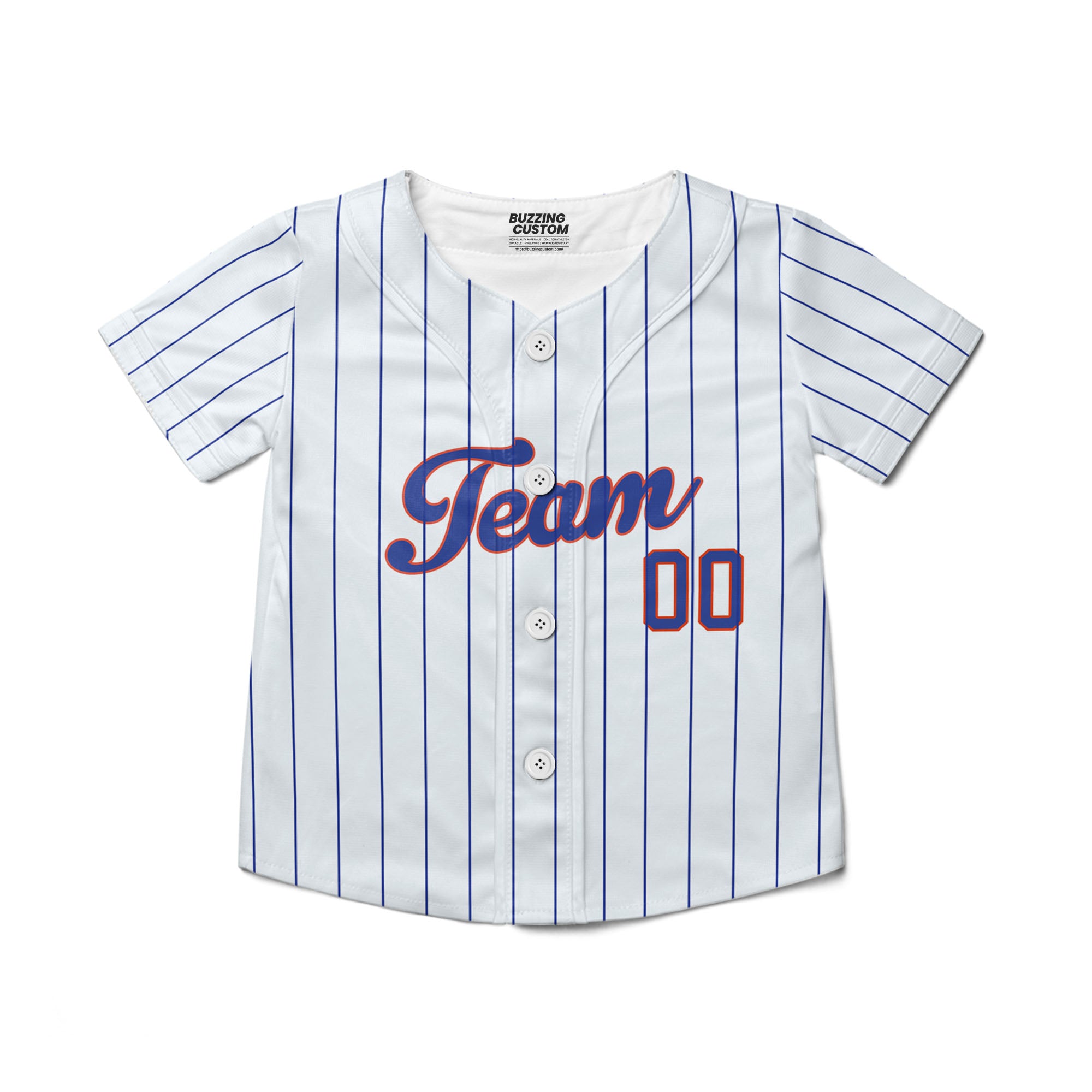 Personalized famous team NYM sport white and blue Striped baseball jersey VDD04