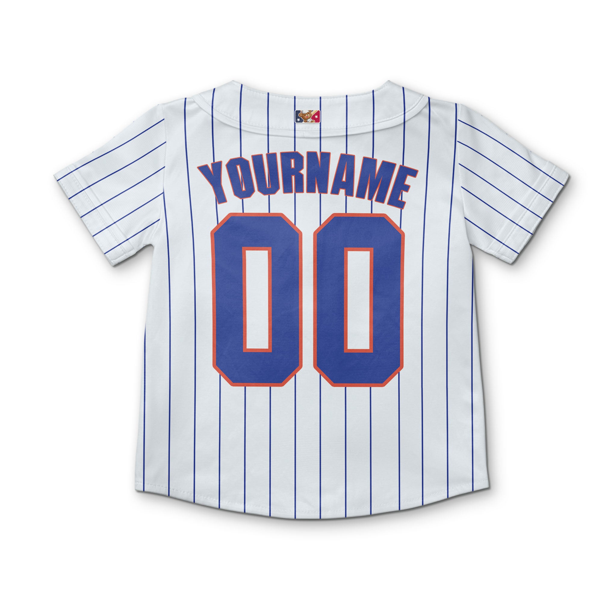 Personalized famous team NYM sport white and blue Striped baseball jersey VDD04