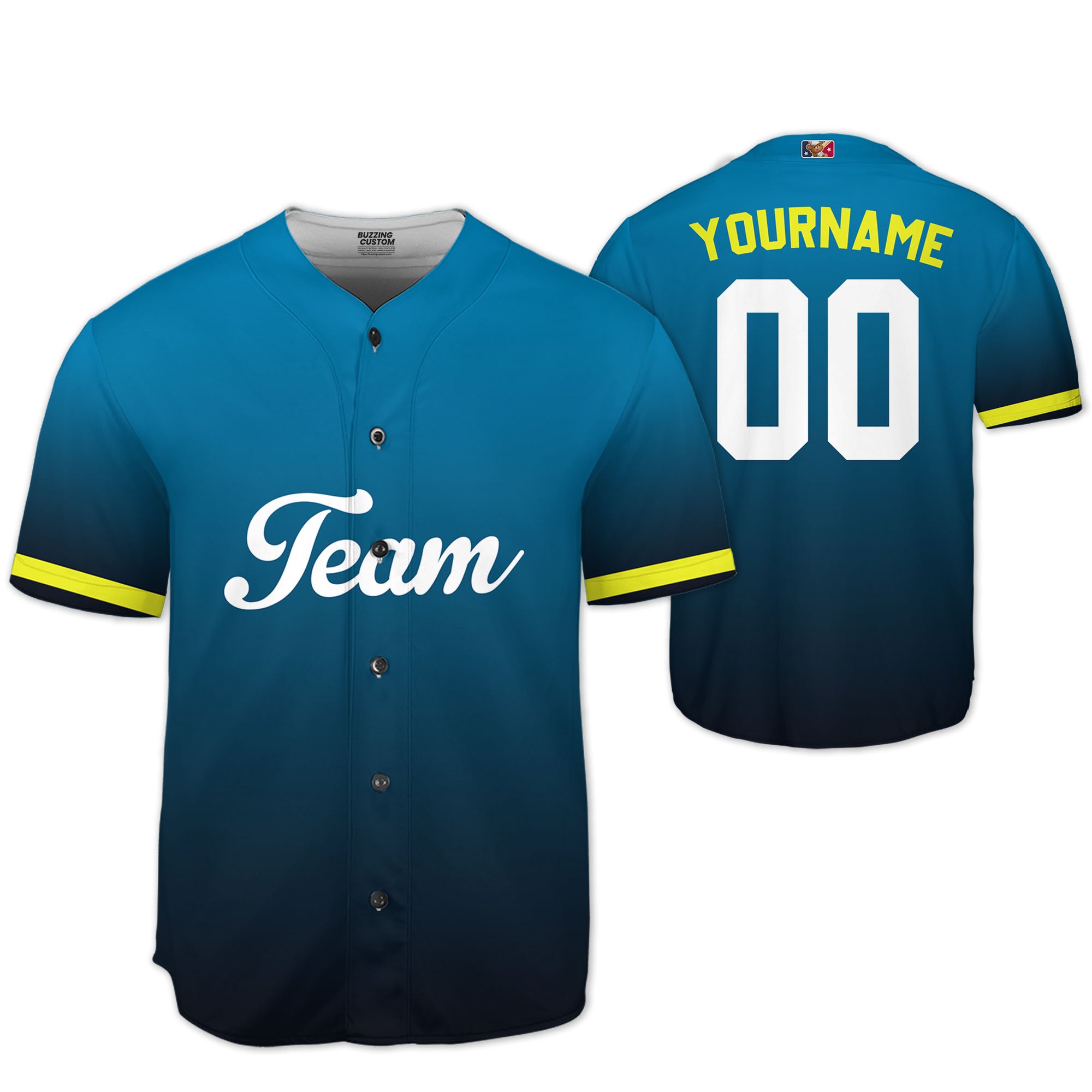 Personalized famous team PP sport blue baseball jersey VDD04