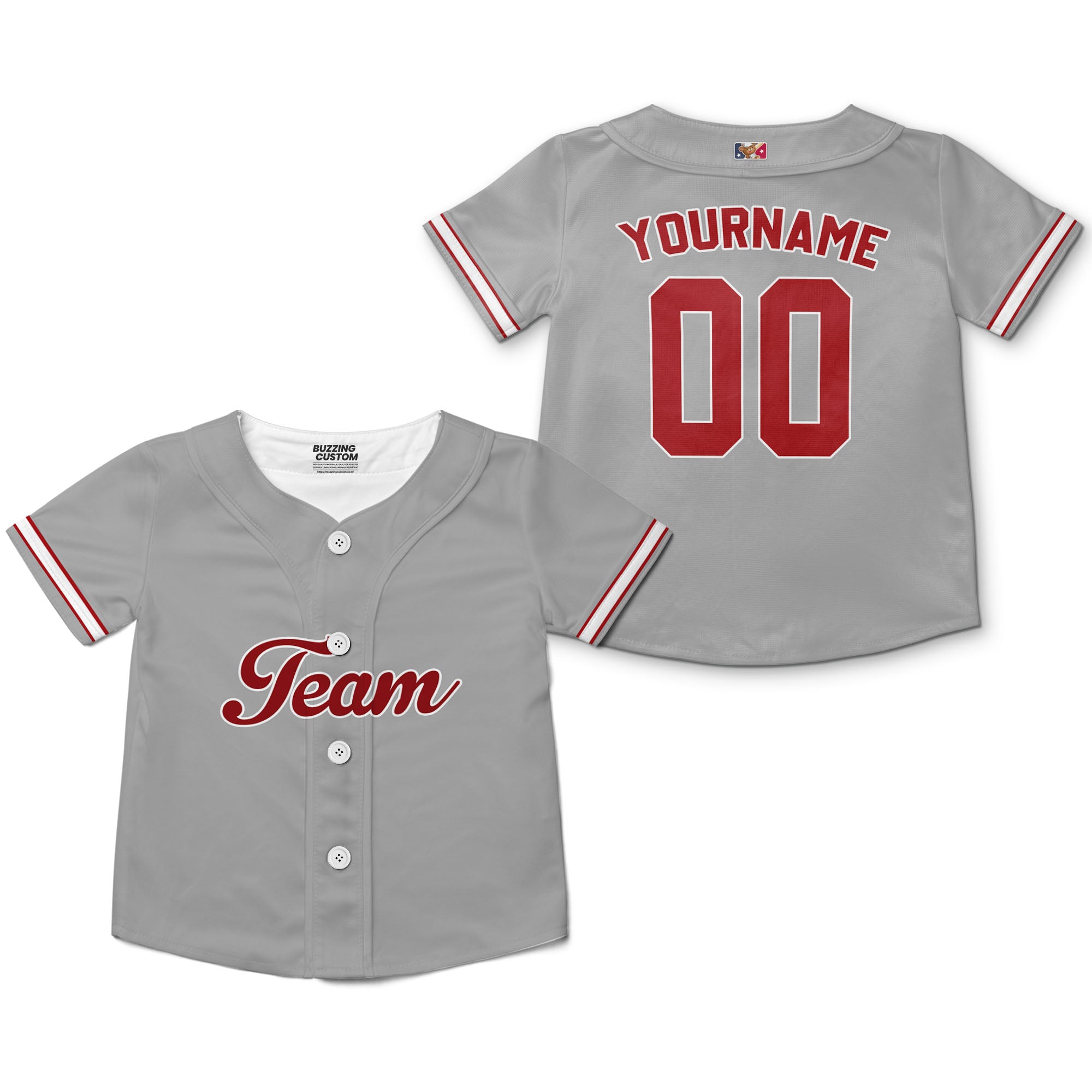 Personalized famous team PP sport classic gray baseball jersey VDD04