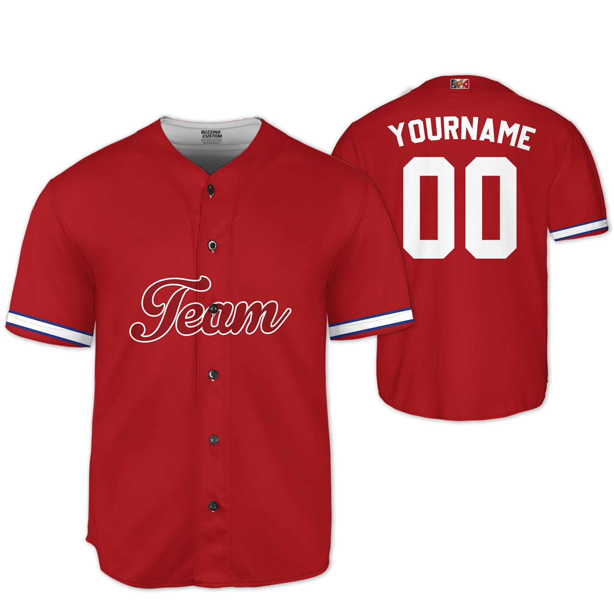 Personalized famous team PP sport classic red baseball jersey VDD04