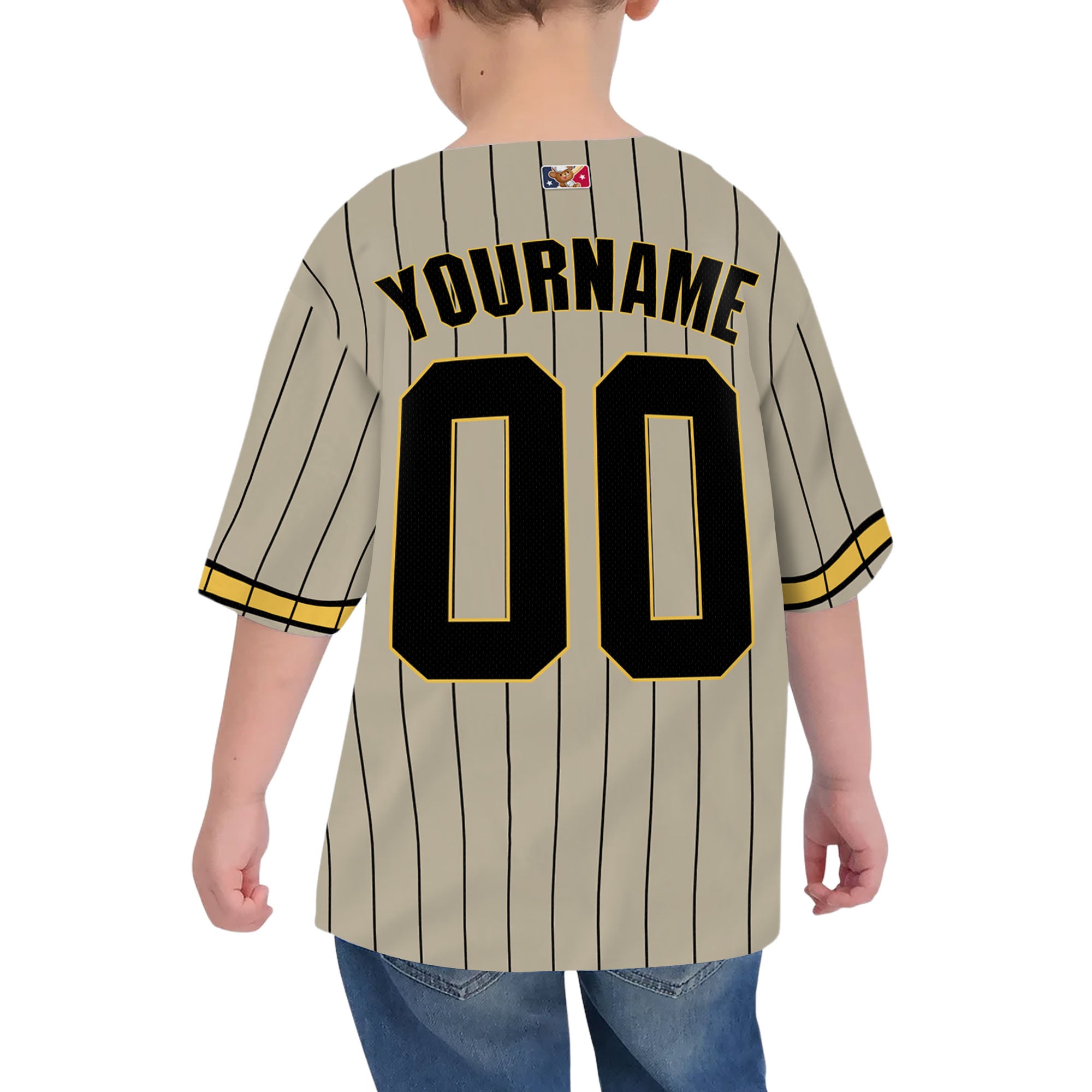 Personalized famous team SDP sport sand and black stripes baseball jersey VDD04