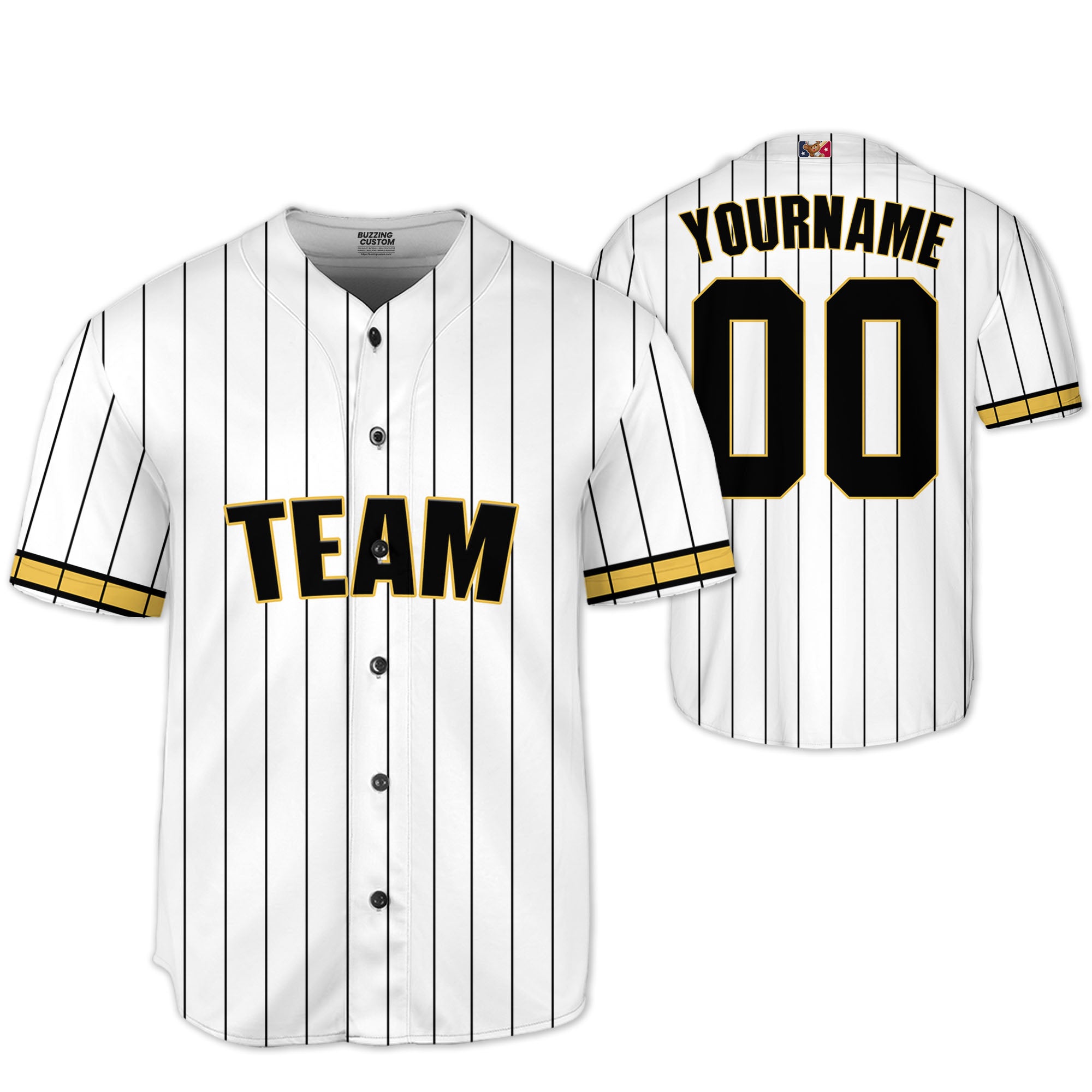 Personalized famous team SDP sport white and black stripes baseball jersey VDD04