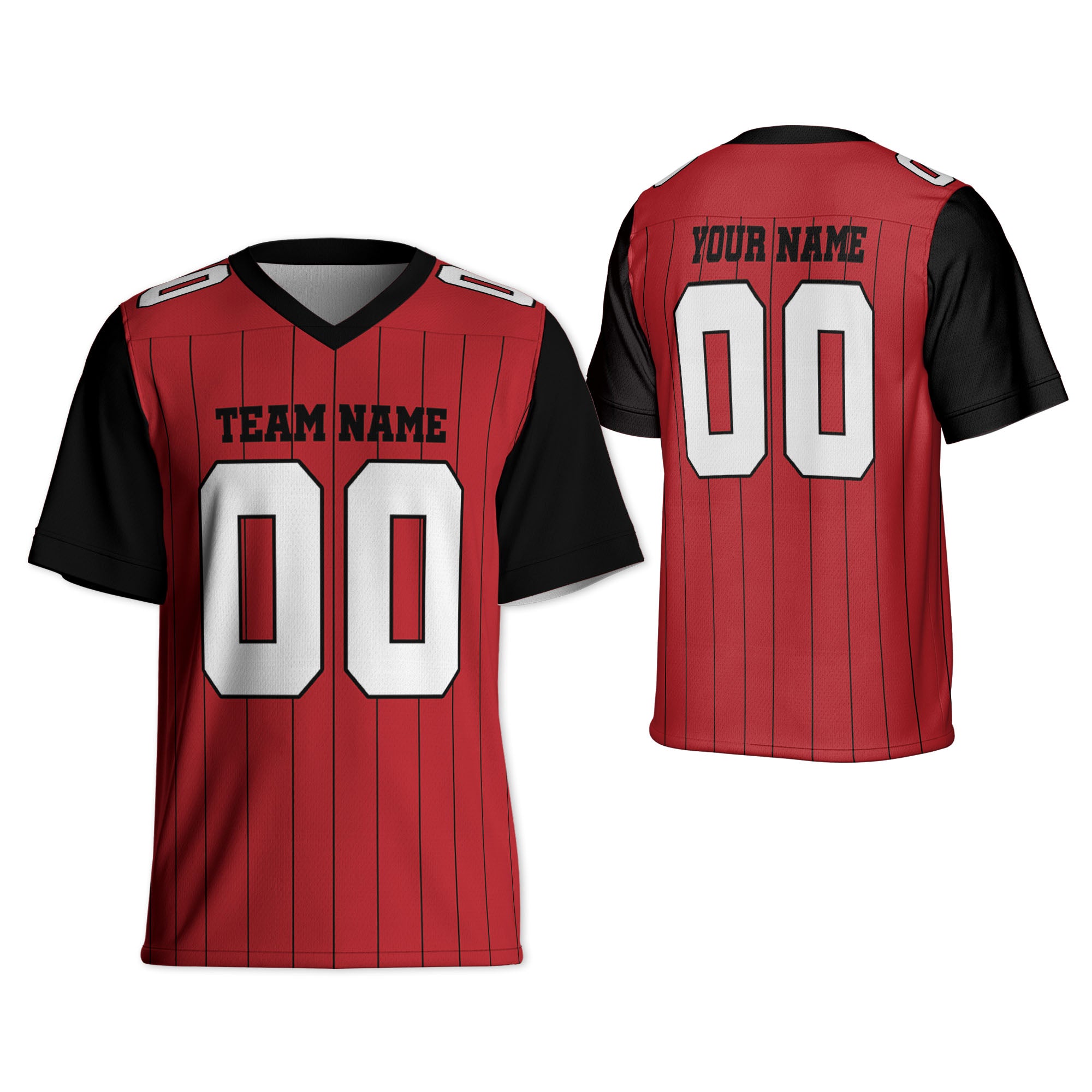 personalized-football-team-gieorgia-red-and-black-sleeve-thin-stripes-gb-ca02-1202