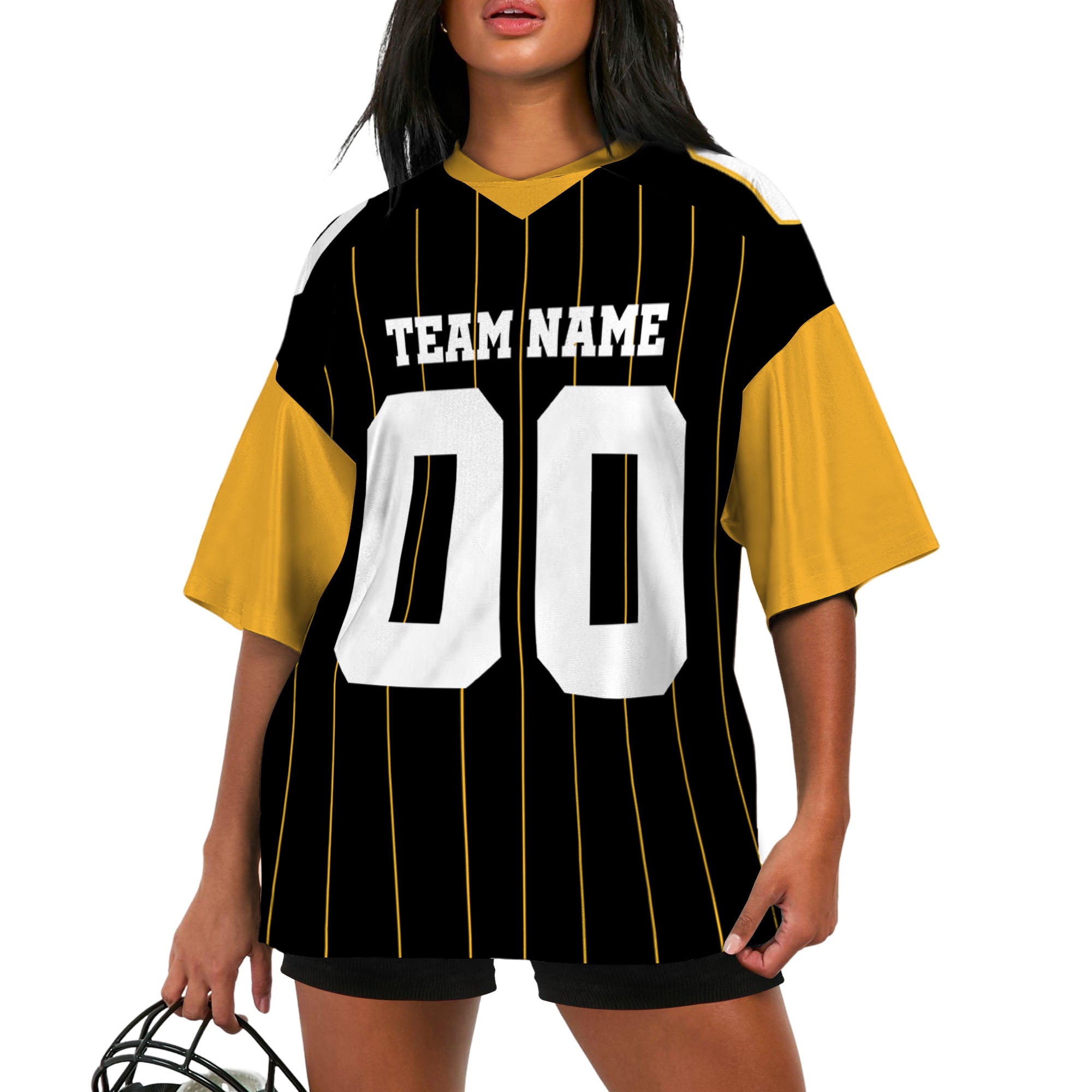 personalized-football-team-pittsburgh-black-and-yellow-sleeve-thin-stripes-ps-ca02-1403