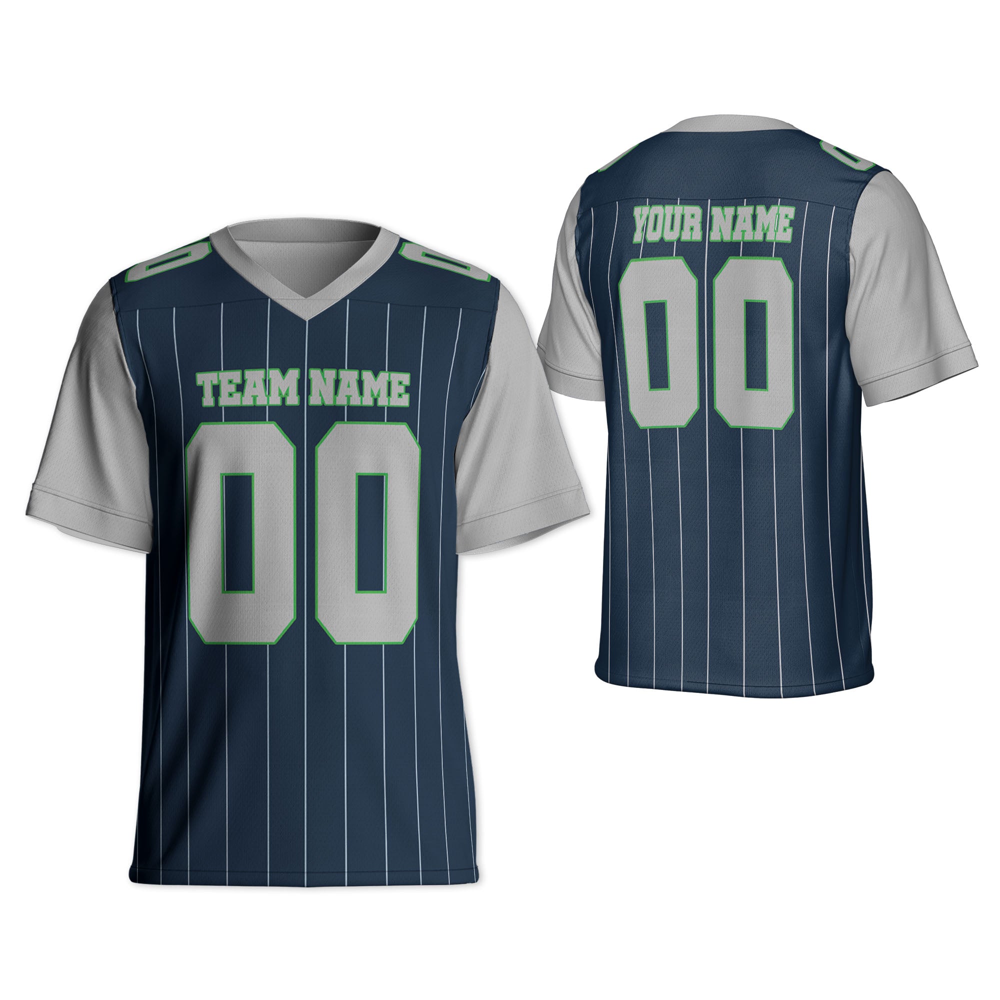 personalized-football-team-seattle-navy-and-gray-sleeve-thin-stripes-ss-ca02-1139
