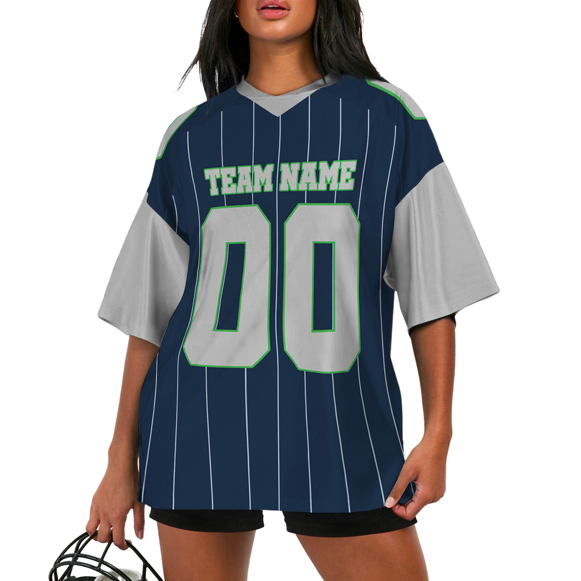 personalized-football-team-seattle-navy-and-gray-sleeve-thin-stripes-ss-ca02-1139