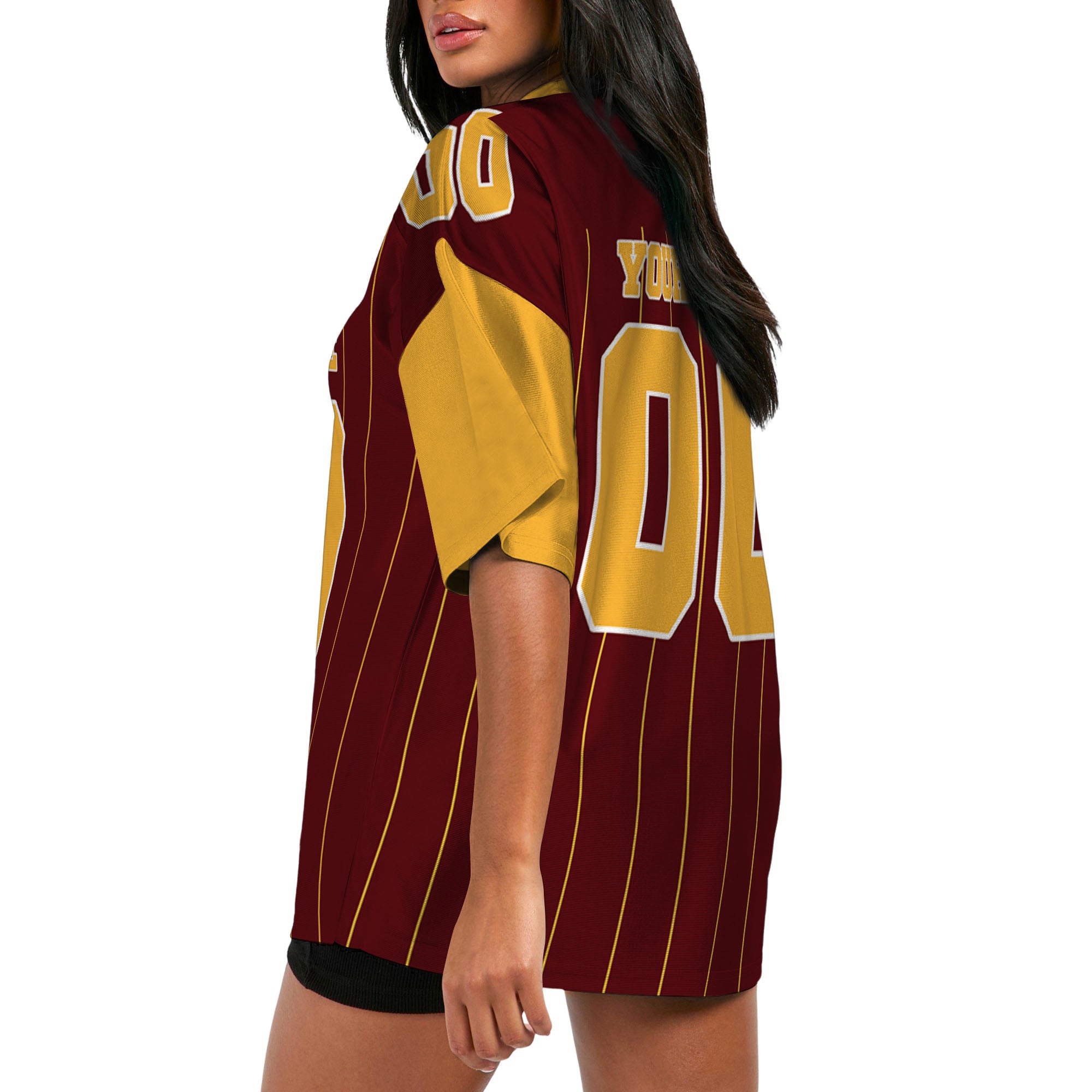 personalized-football-team-washington-burgundy-and-gold-sleeve-thin-stripes-wc-ca02-1495