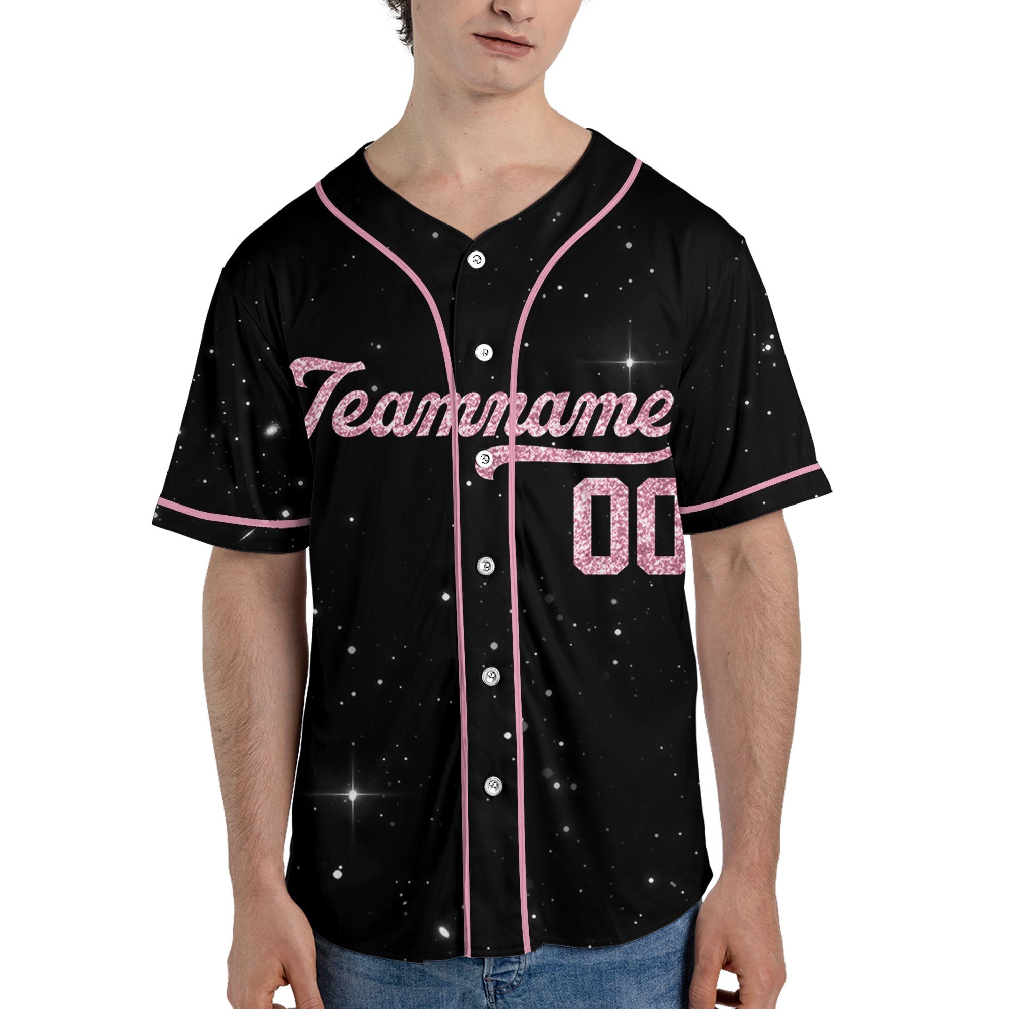 Pink-Style-Personalized-Team-Name-And-Number-Custom-Baseball-Jersey-Pink-Collection