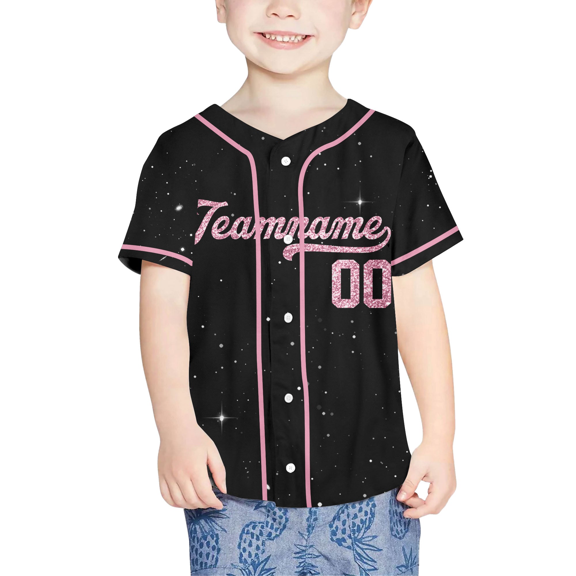 Pink-Style-Personalized-Team-Name-And-Number-Custom-Baseball-Jersey-Pink-Collection