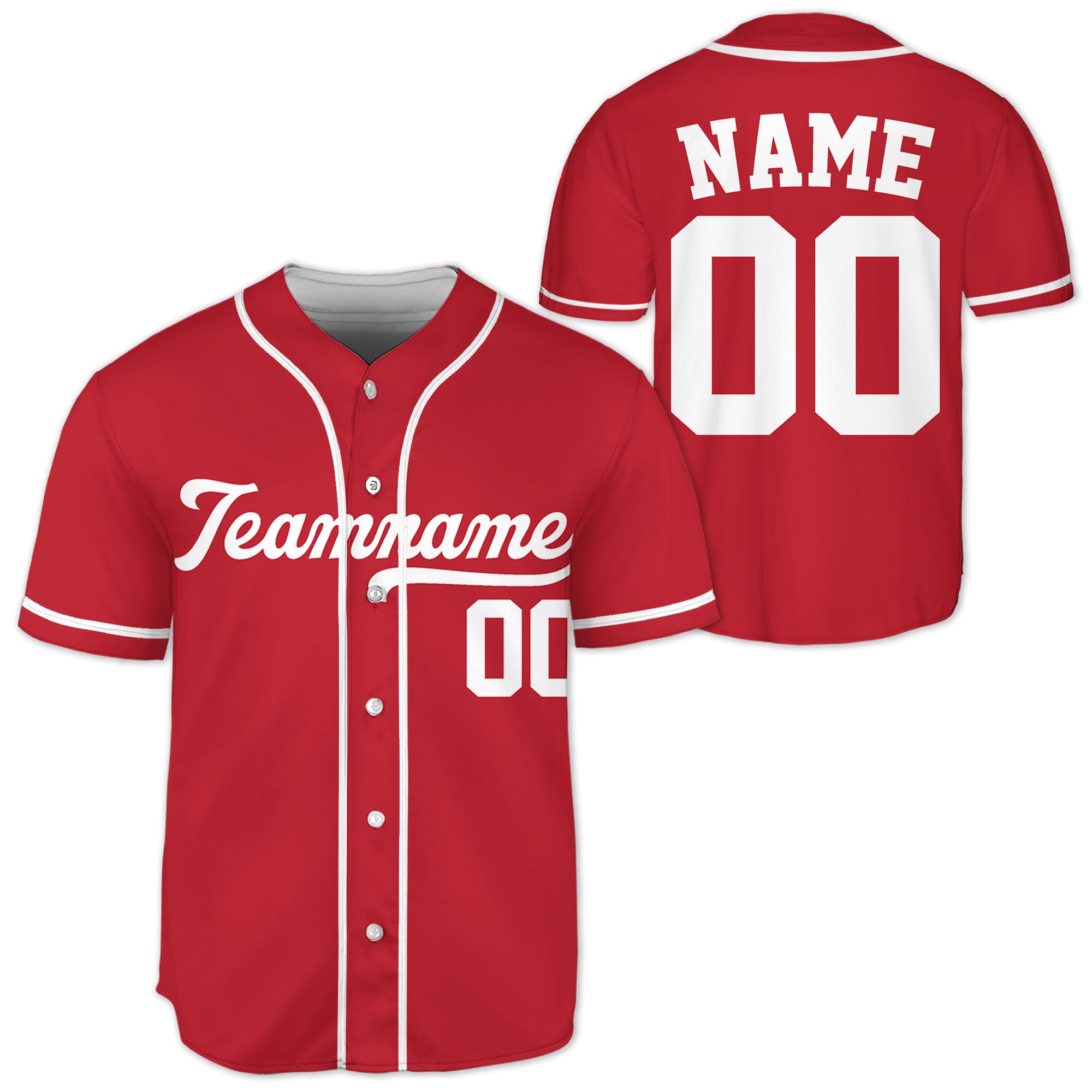 Red-Custom-Colors-Baseball-Jersey-Sports-Team-Personalized-Jersey