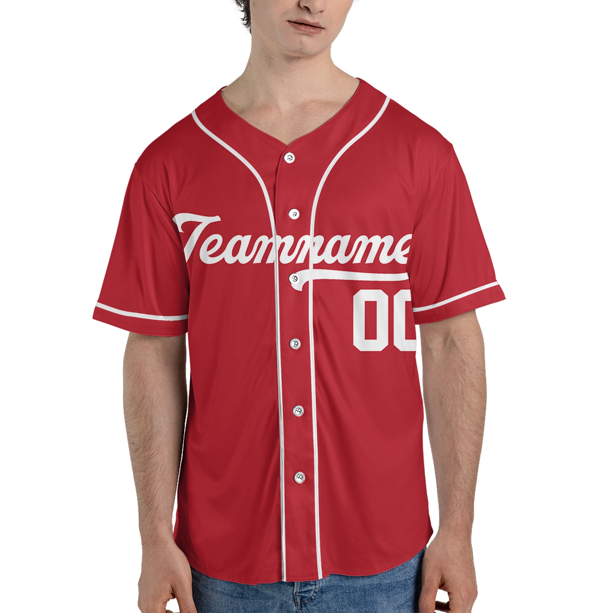Red-Custom-Colors-Baseball-Jersey-Sports-Team-Personalized-Jersey