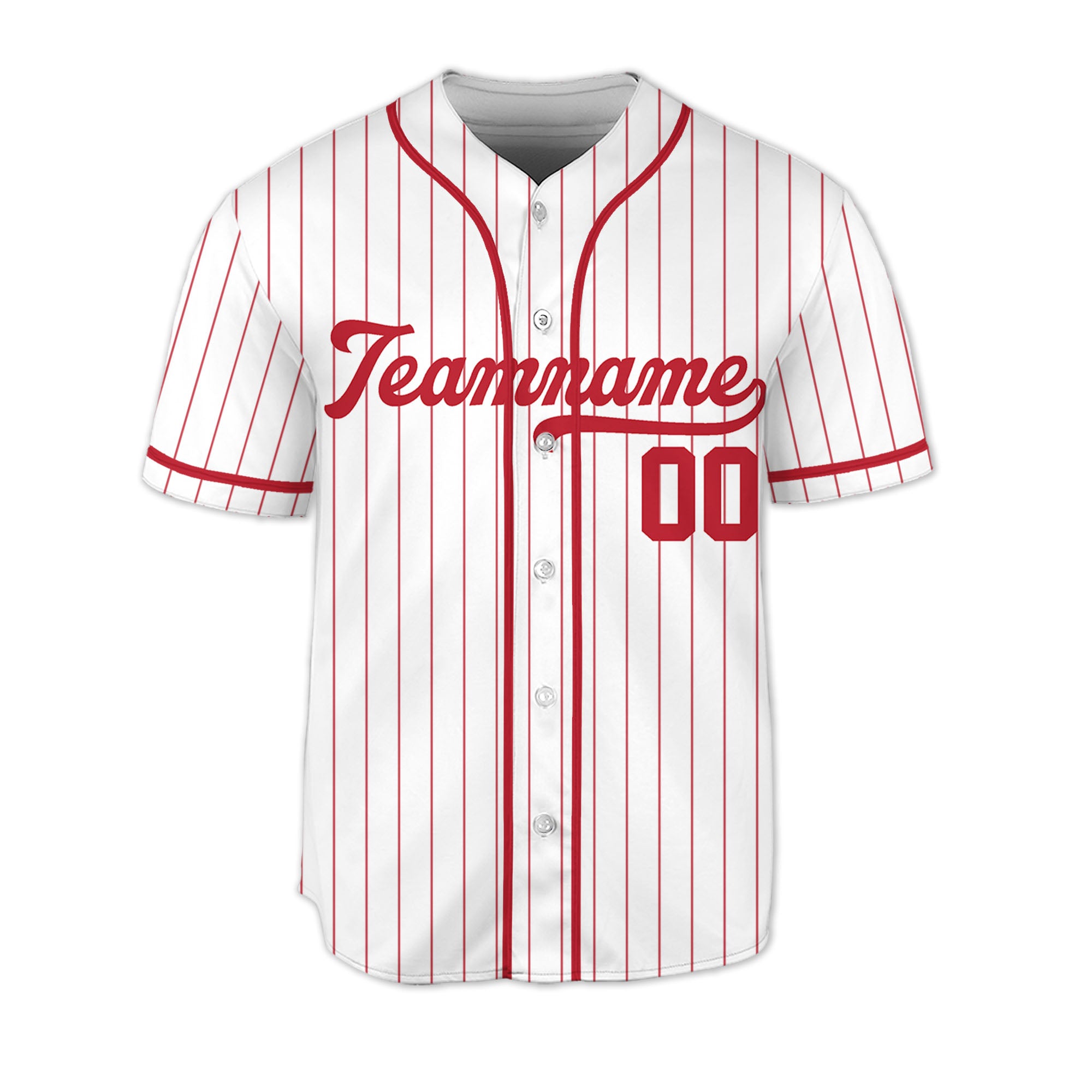 Red-Custom-Request-Stripe-Line-Custom-Colors-Personalized-Name-Baseball-Jersey