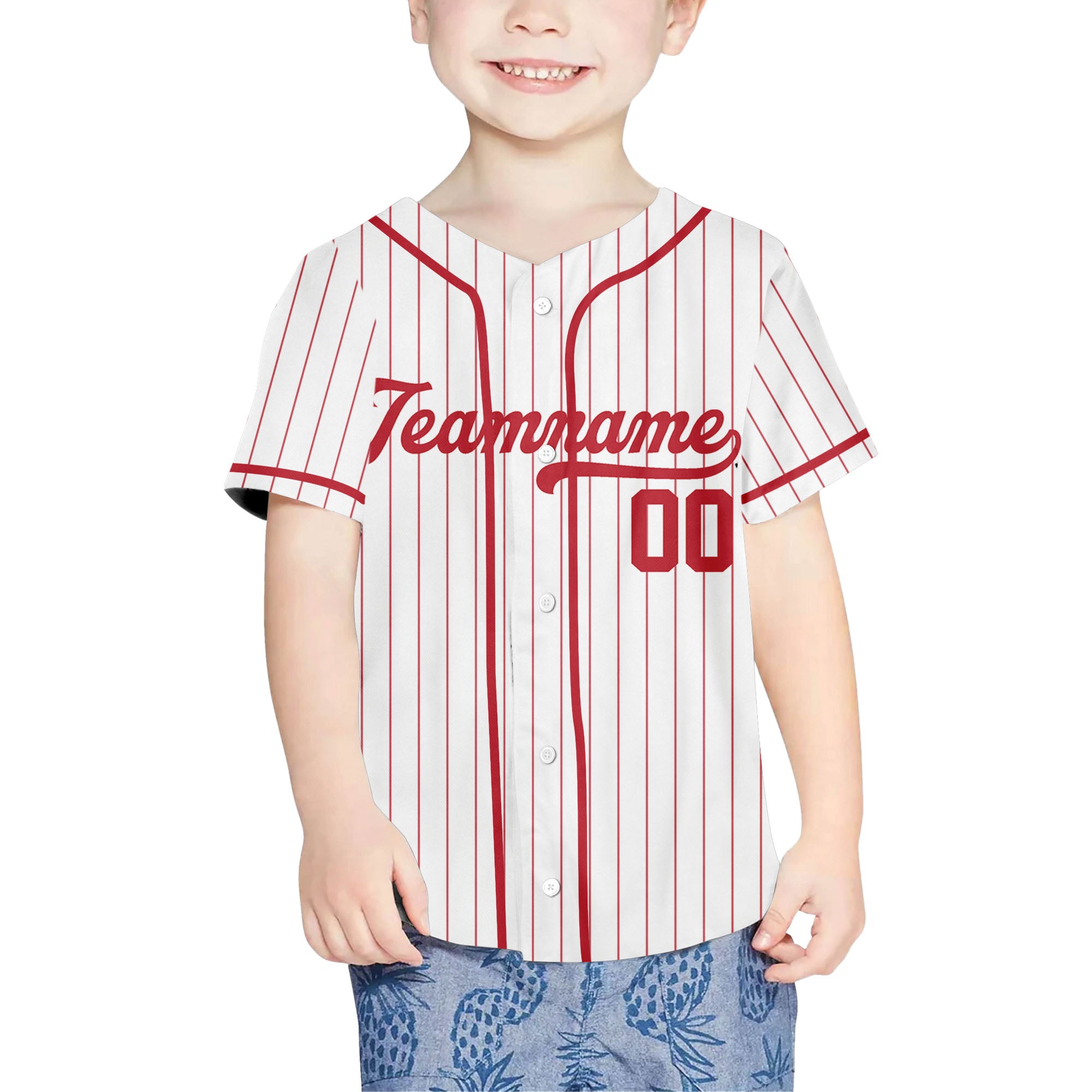 Red-Custom-Request-Stripe-Line-Custom-Colors-Personalized-Name-Baseball-Jersey
