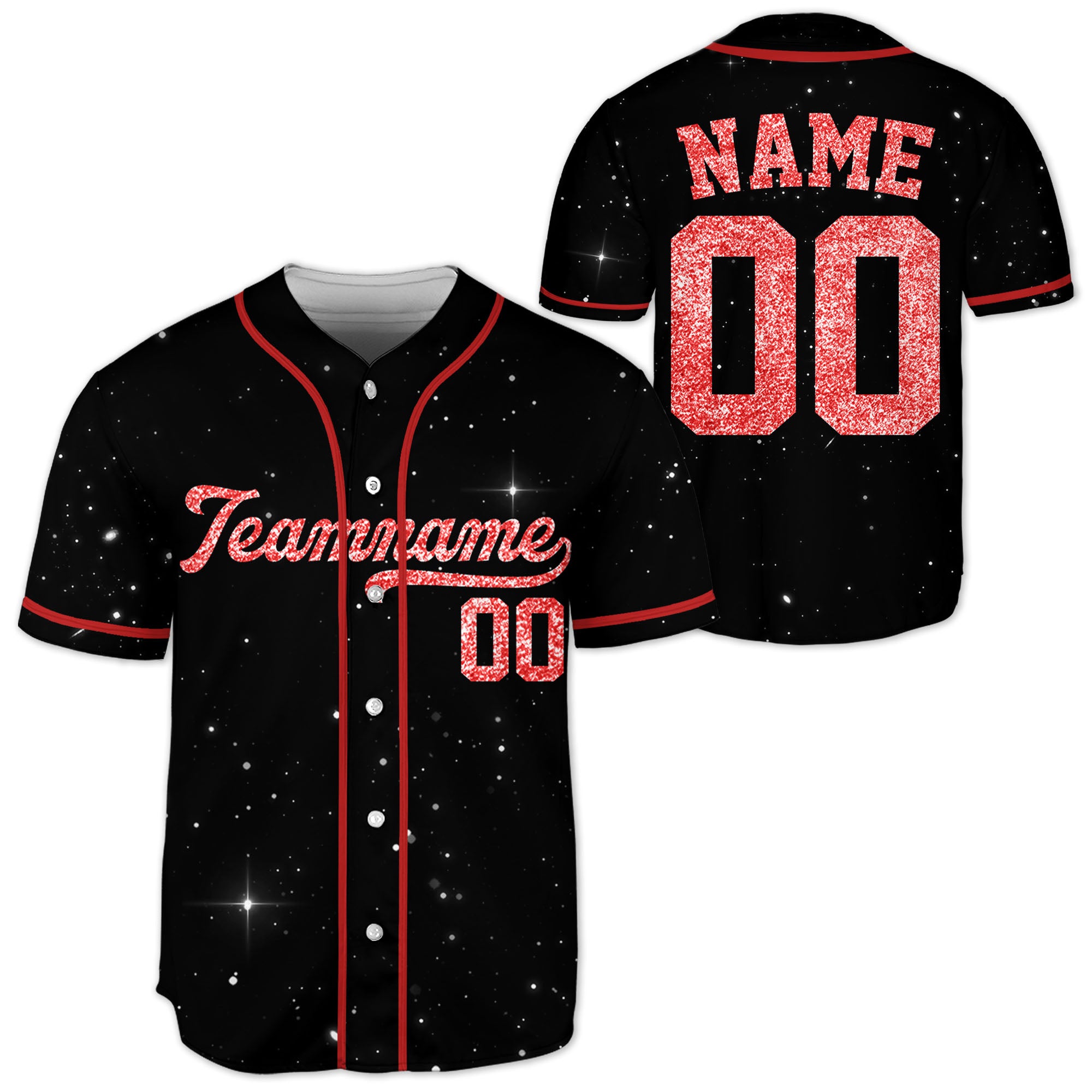 Red-Custom-Team-Name-And-Number-Personalized-Baseball-Jersey-Collection