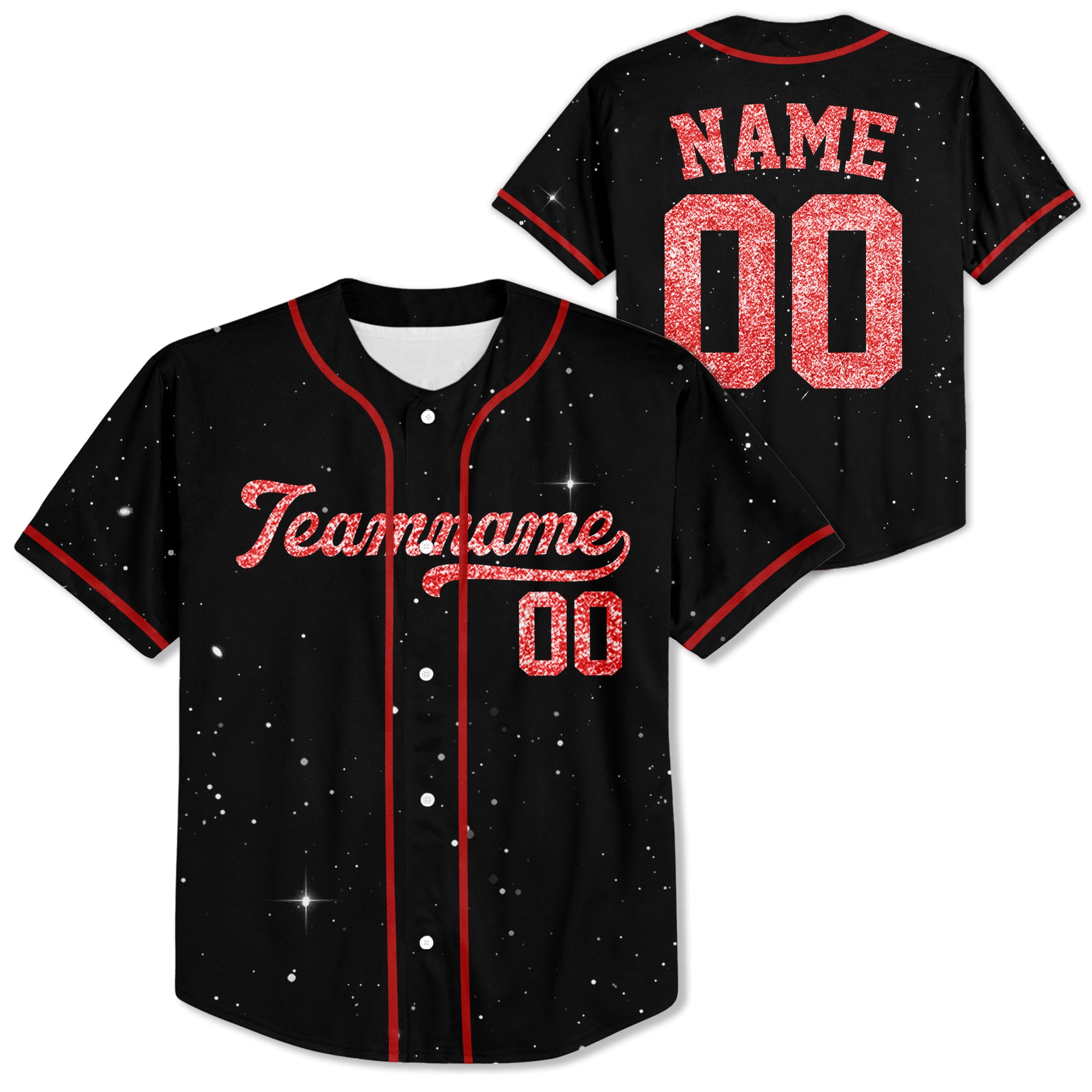 Red-Custom-Team-Name-And-Number-Personalized-Baseball-Jersey-Collection