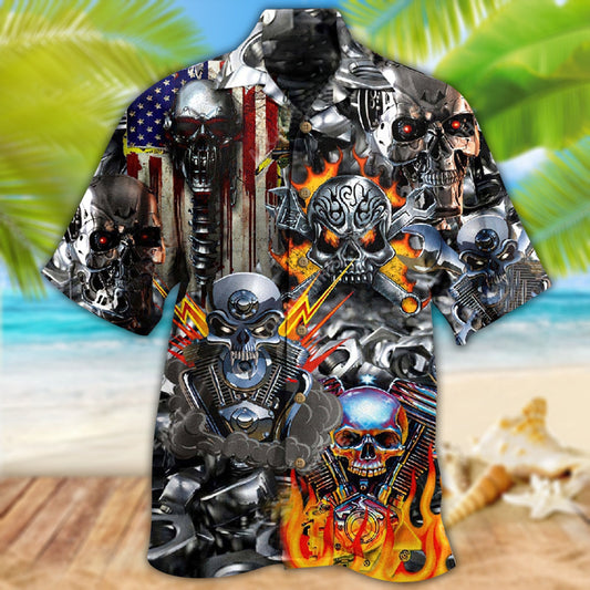 Skull Don't Fix Me Skull - Hawaiian Shirt - Owl Ohh