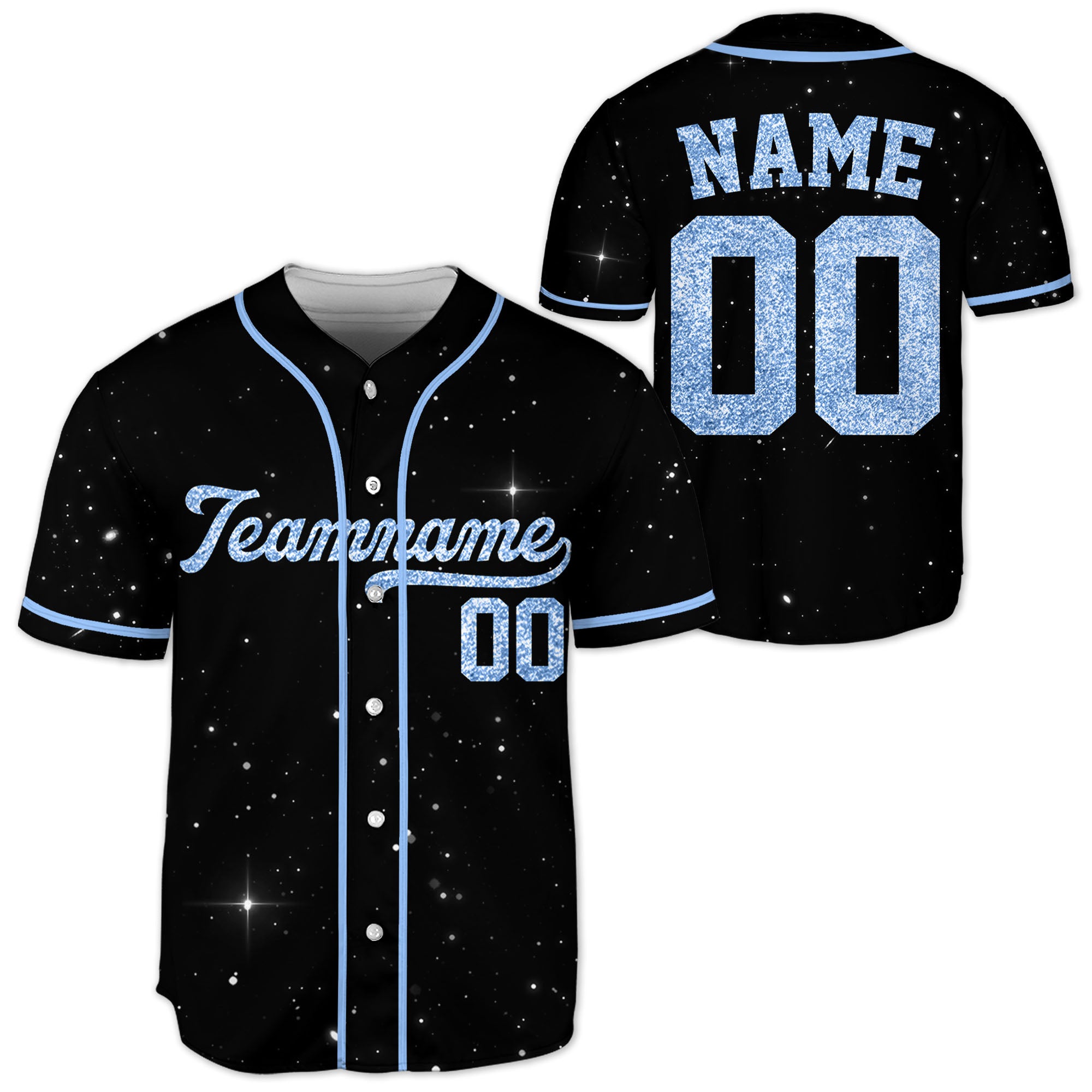 Sky-Blue-Custom-Team-Name-And-Number-Personalized-Baseball-Jersey-Collection