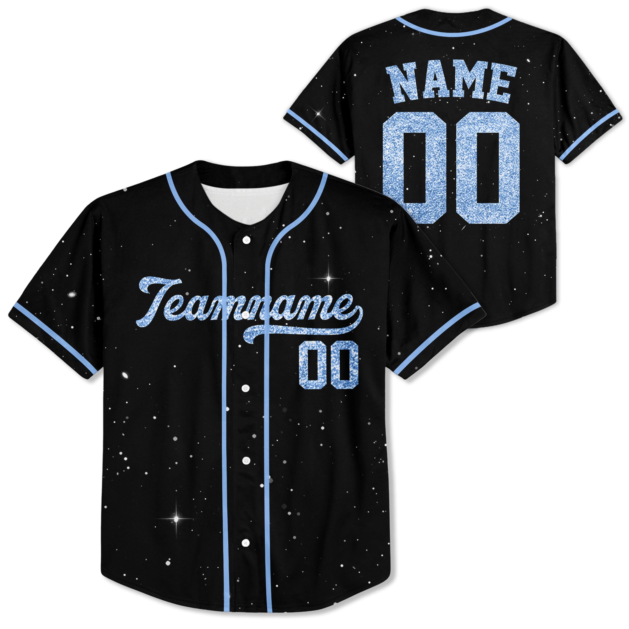 Sky-Blue-Custom-Team-Name-And-Number-Personalized-Baseball-Jersey-Collection