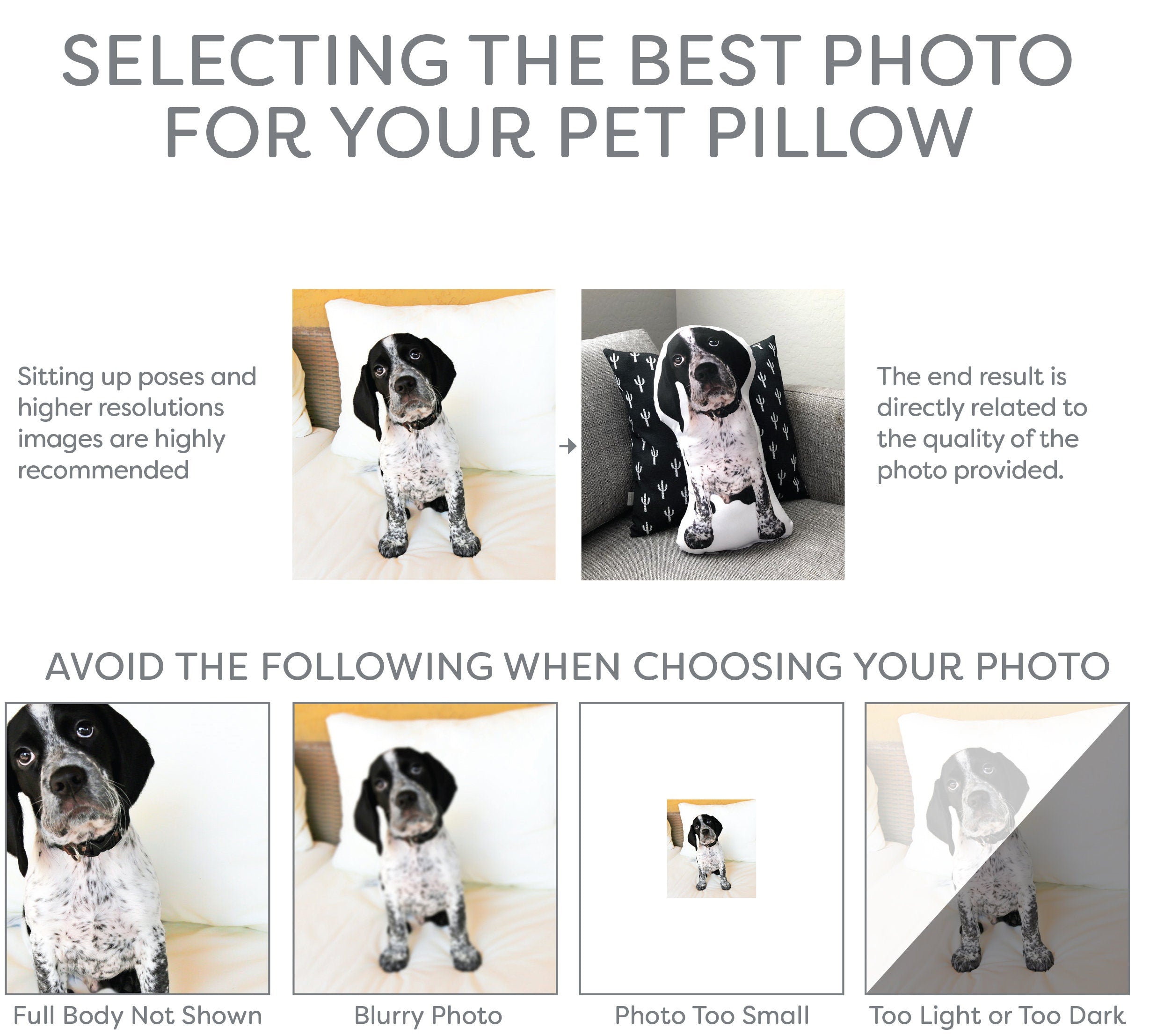 Custom Pet Photo Pillow, College Student Gift, Dorm Room, Personalized Pet Pillow, Pet Loss, Highschool Graduation Gift, Christmas Gift