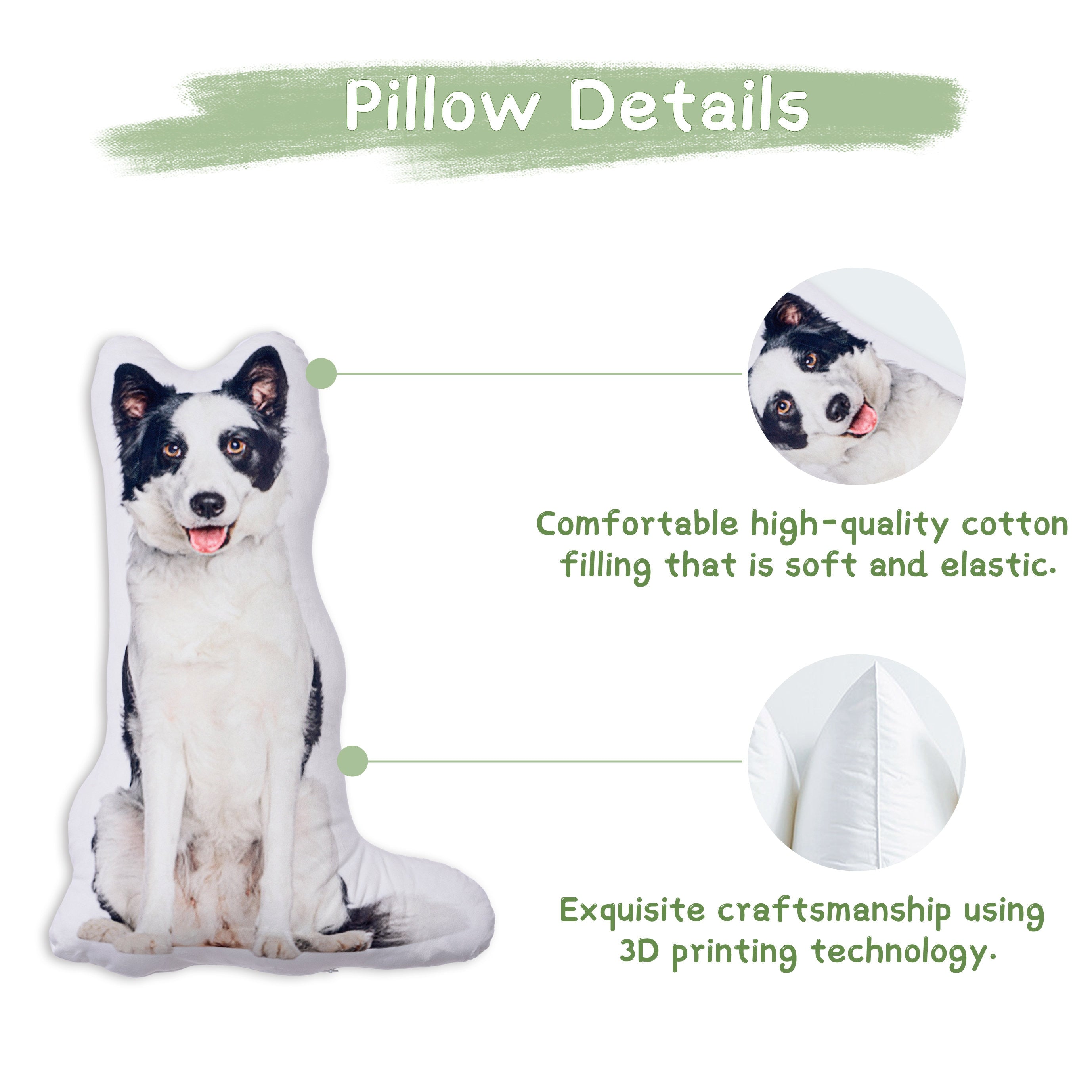 Personalized pet pillow, custom animal decorative pillow, dog and cat cushion, pet lover gift, personalized pillow, custom shaped pillow