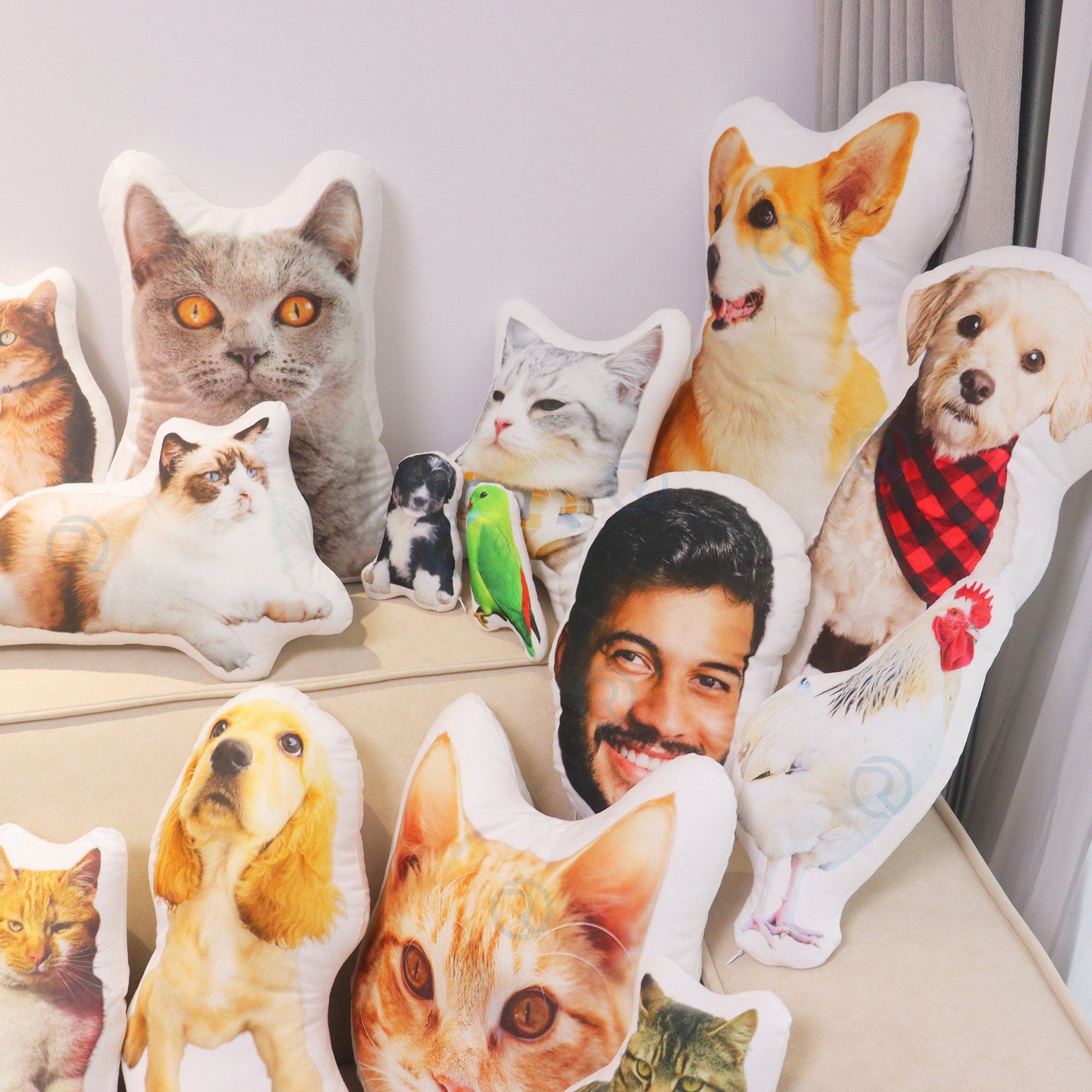 Custom Pet Pillow, Personalized Dog Pillow From Photo, Dog Memorial Gift, 3D Shaped Pillow, Dog Pillow, Cat Pillow, Gifts For Dog