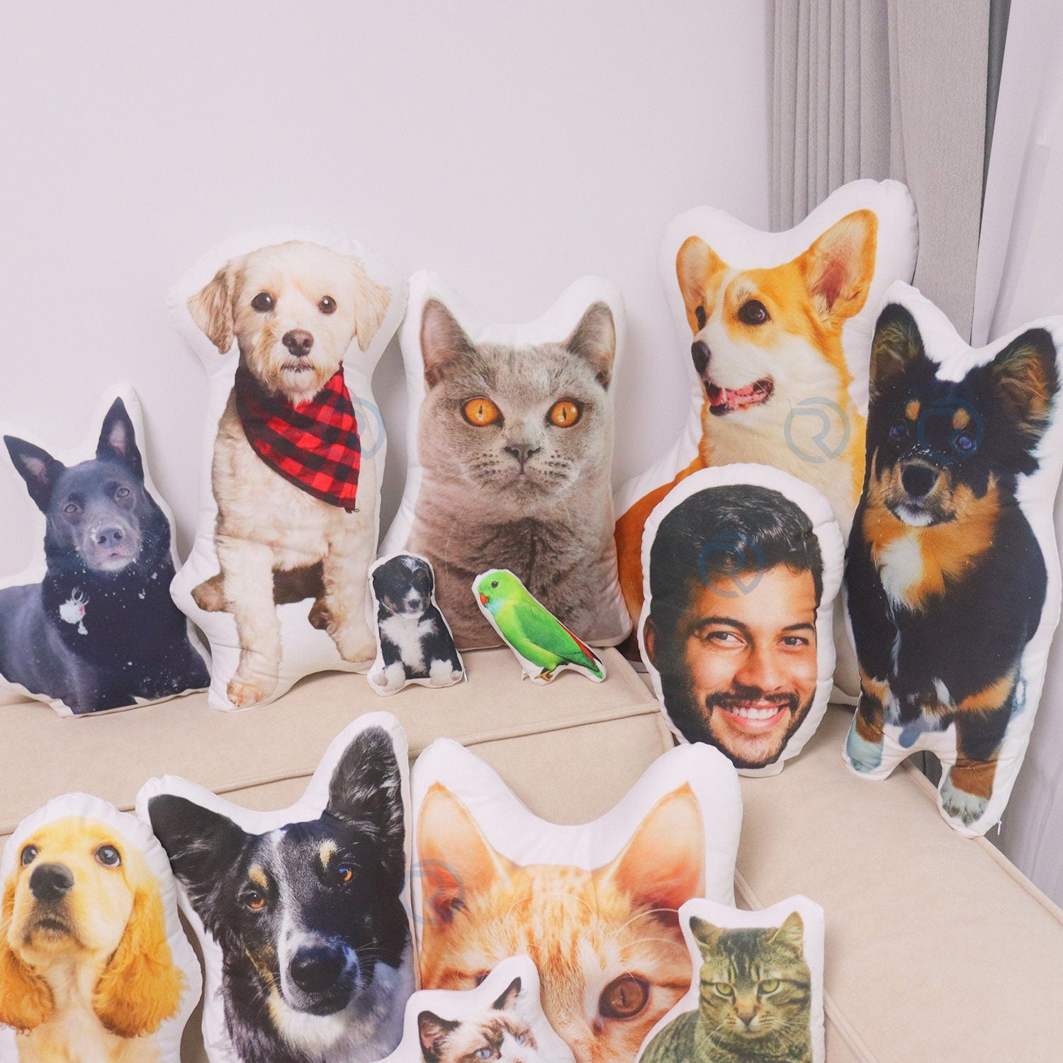 Custom Pet Pillow, Personalized Dog Pillow From Photo, Dog Memorial Gift, 3D Shaped Pillow, Dog Pillow, Cat Pillow, Gifts For Dog