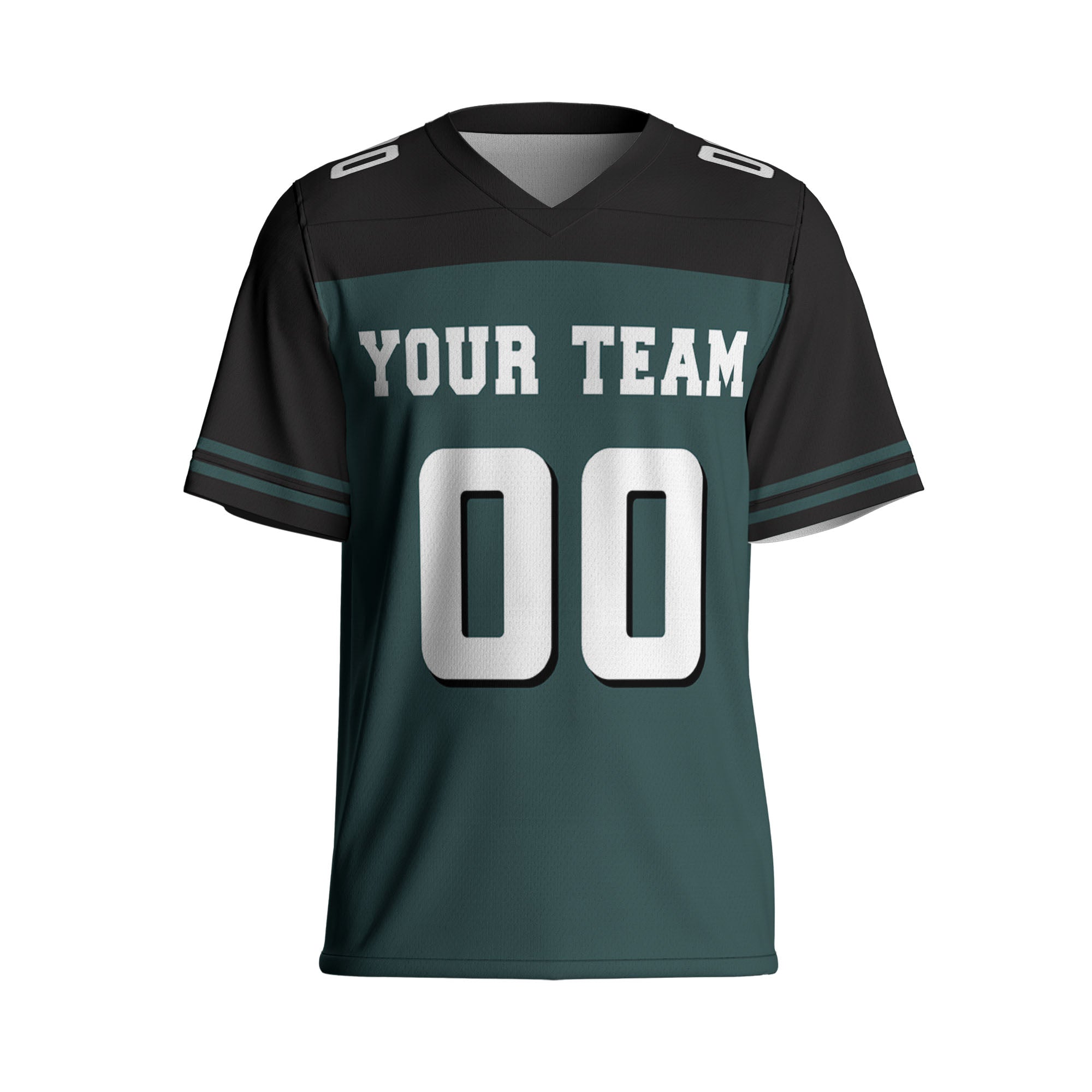 Custom-Football-Jersey-Black-And-Green-I2