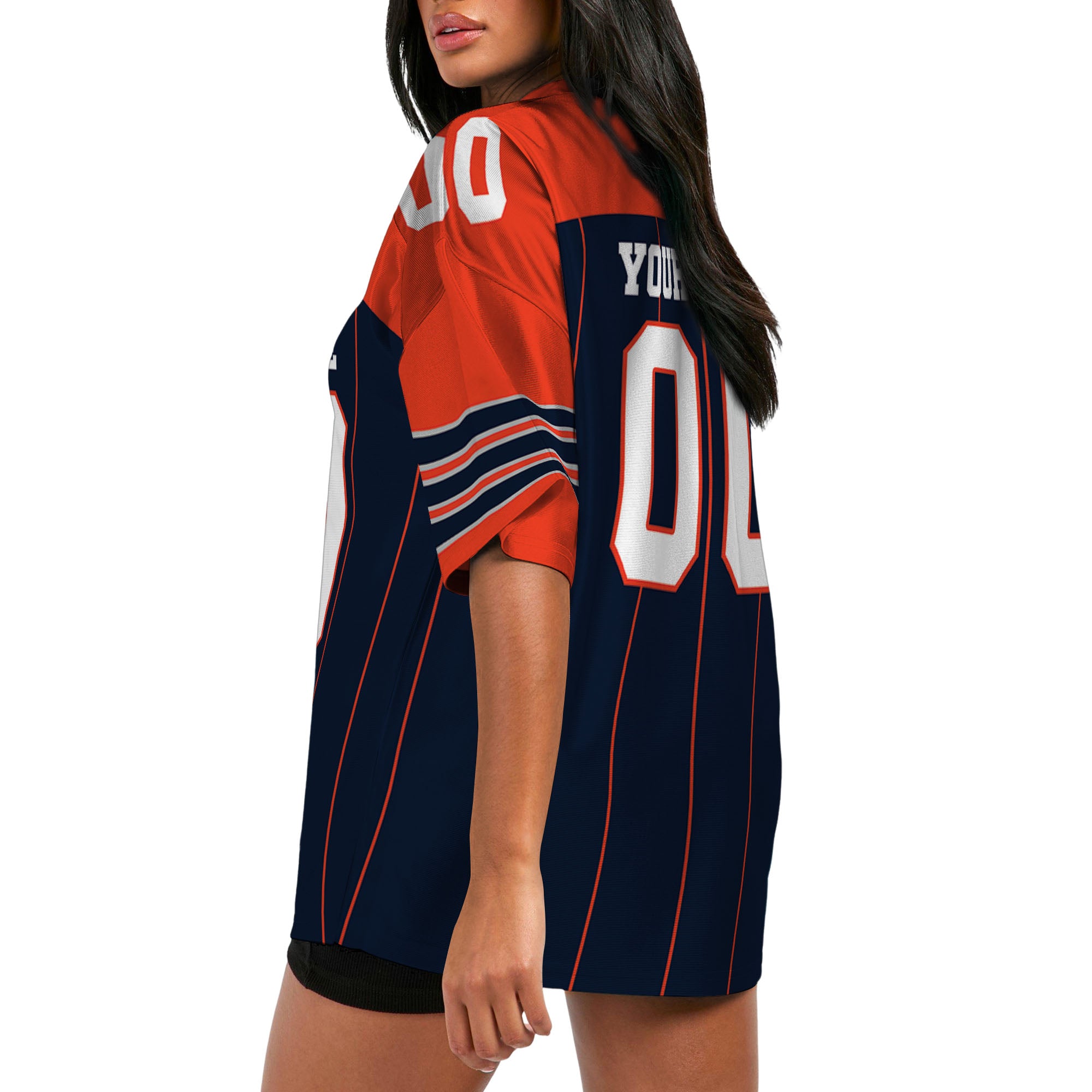 personalized-famous-team-football-jersey-thin-stripes-jersey-black-and-orange-cb-vdd01-1284