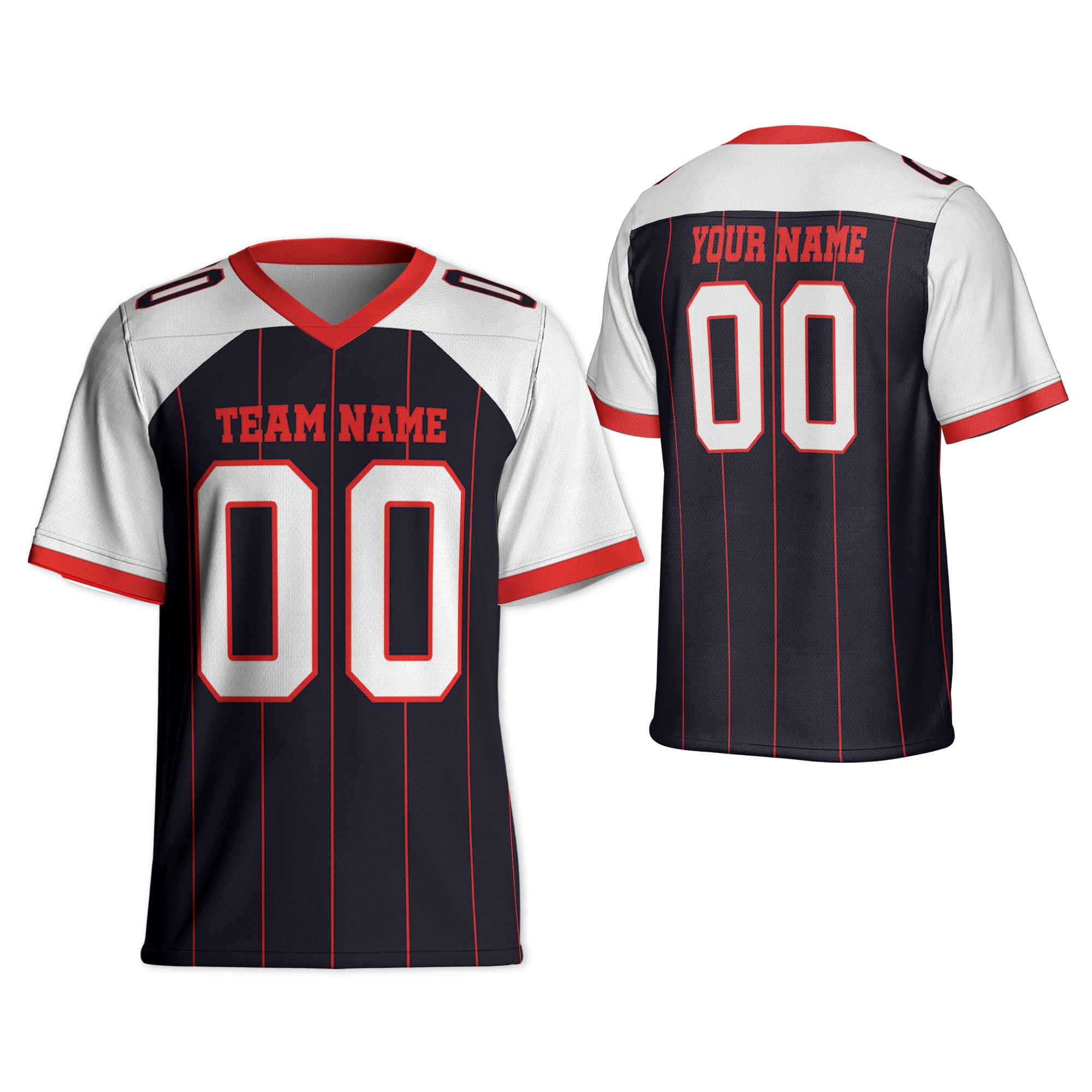 personalized-famous-team-football-jersey-thin-stripes-jersey-black-and-white-ht-vdd01-7141