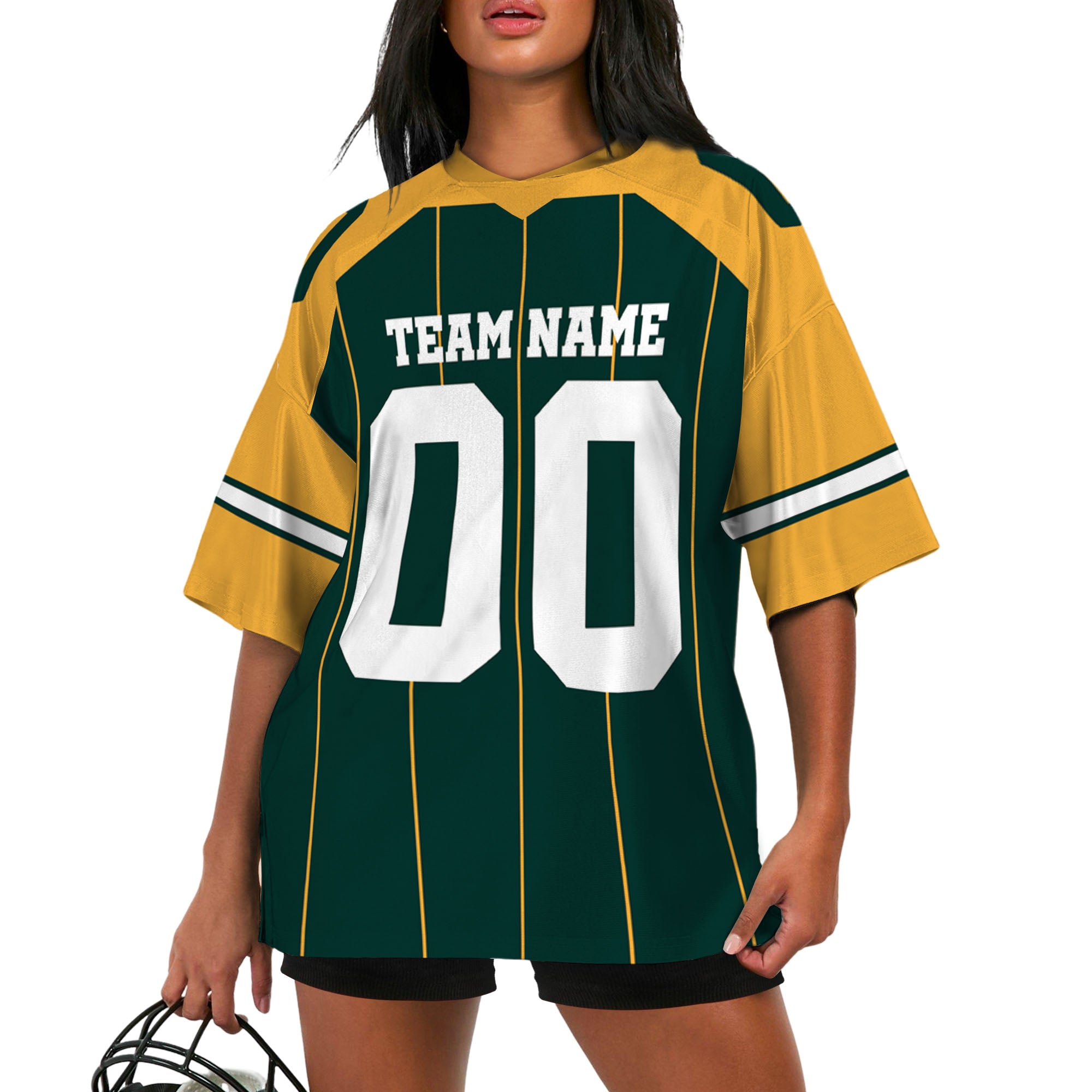 personalized-famous-team-football-jersey-thin-stripes-jersey-green-and-yellow-gbp-vdd01-5883