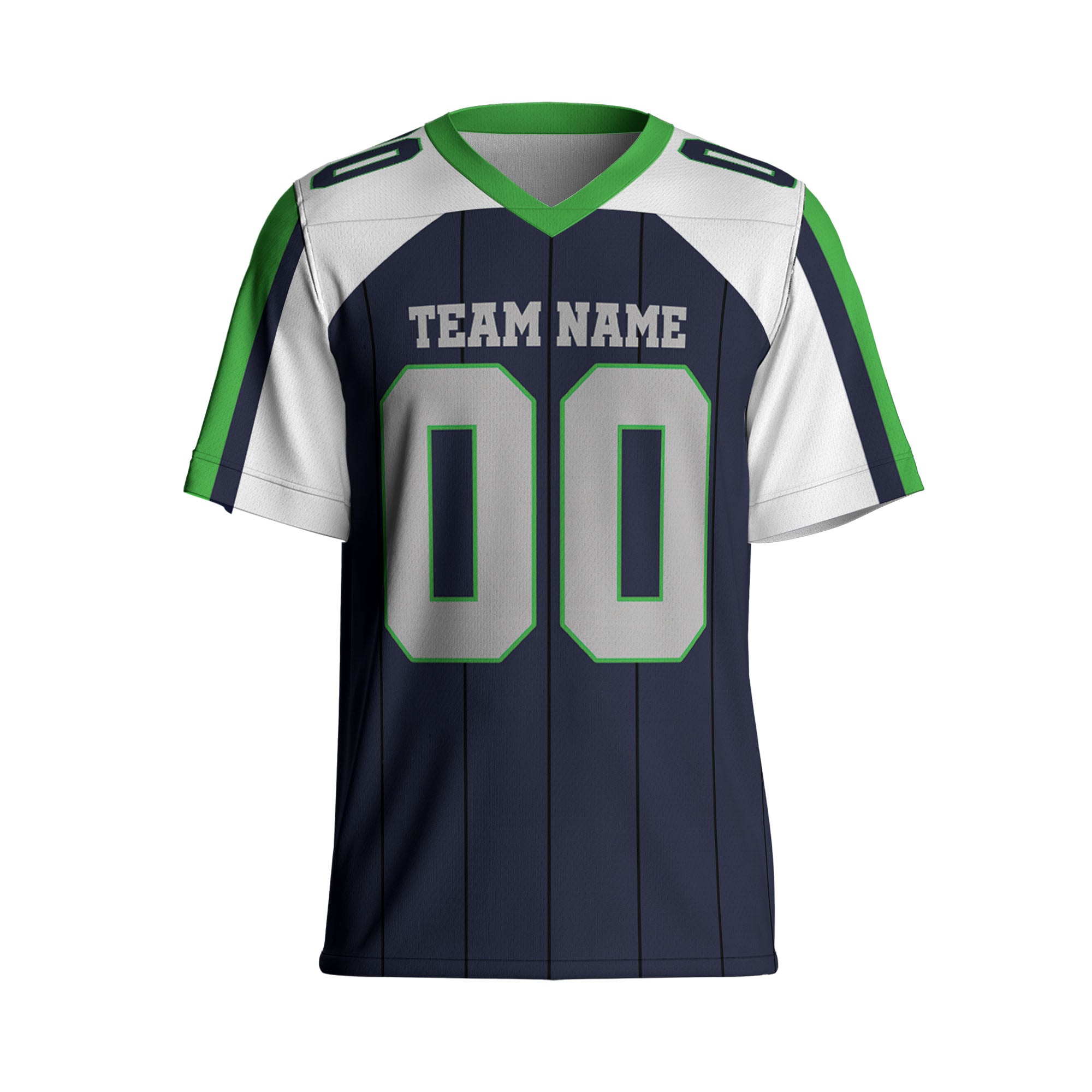 personalized-famous-team-football-jersey-thin-stripes-jersey-navi-green-and-white-ss-vdd01-2386